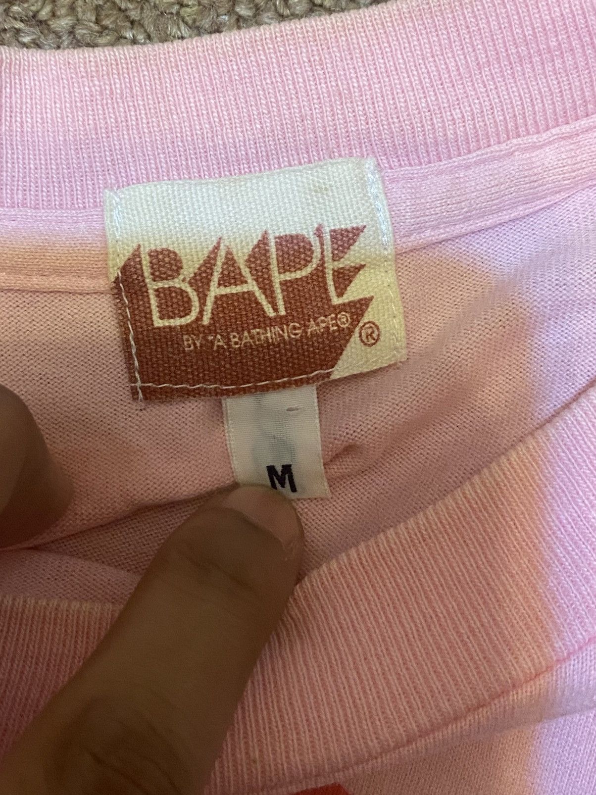 Bape Vintage Bape Pink Tshirt Short Sleve Size US M / EU 48-50 / 2 - 5 Thumbnail