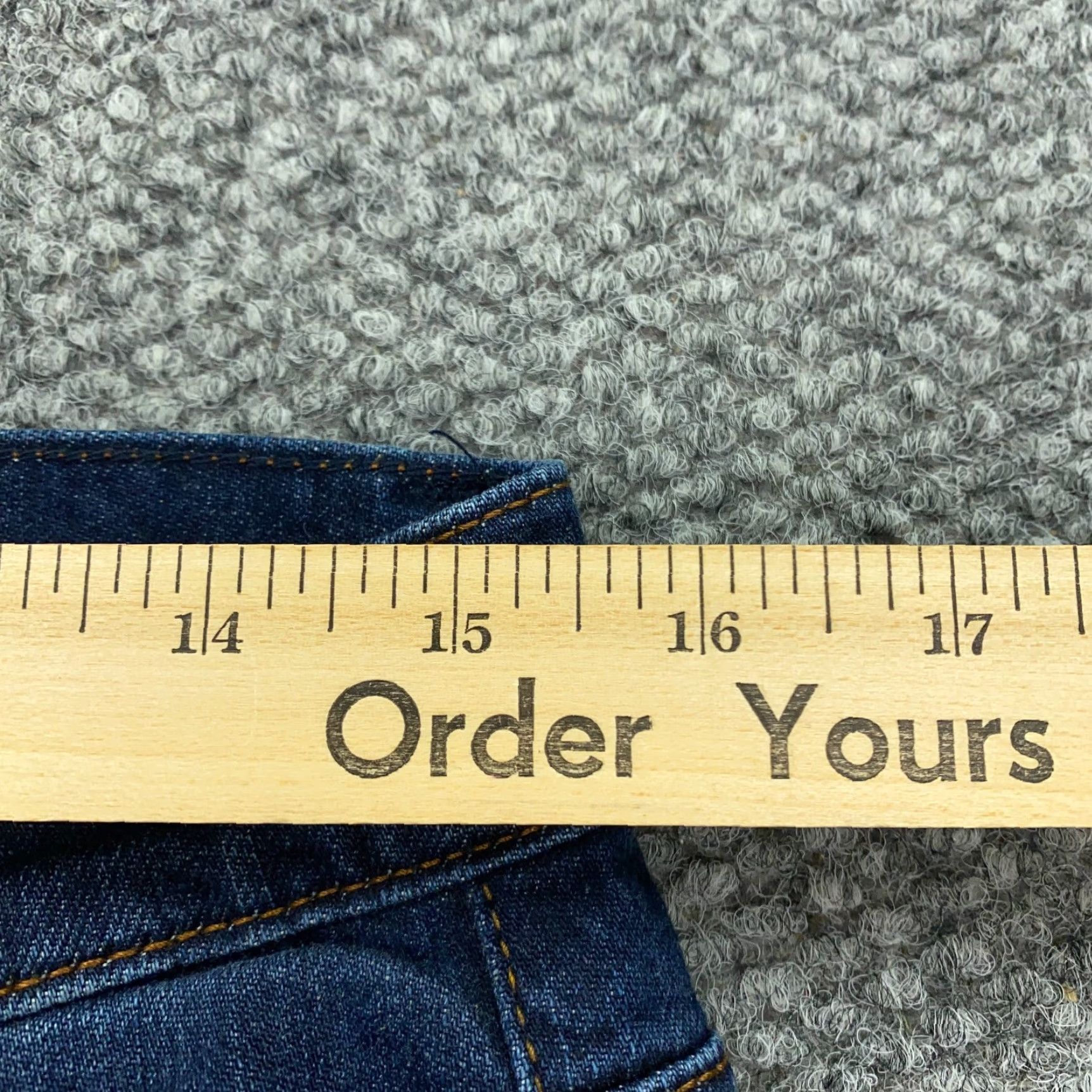 Vintage MICHAEL STRAHAN Jeans Mens Blue 30x32 Straight Stretch Denim Regular Fit Size US 31 - 7 Thumbnail