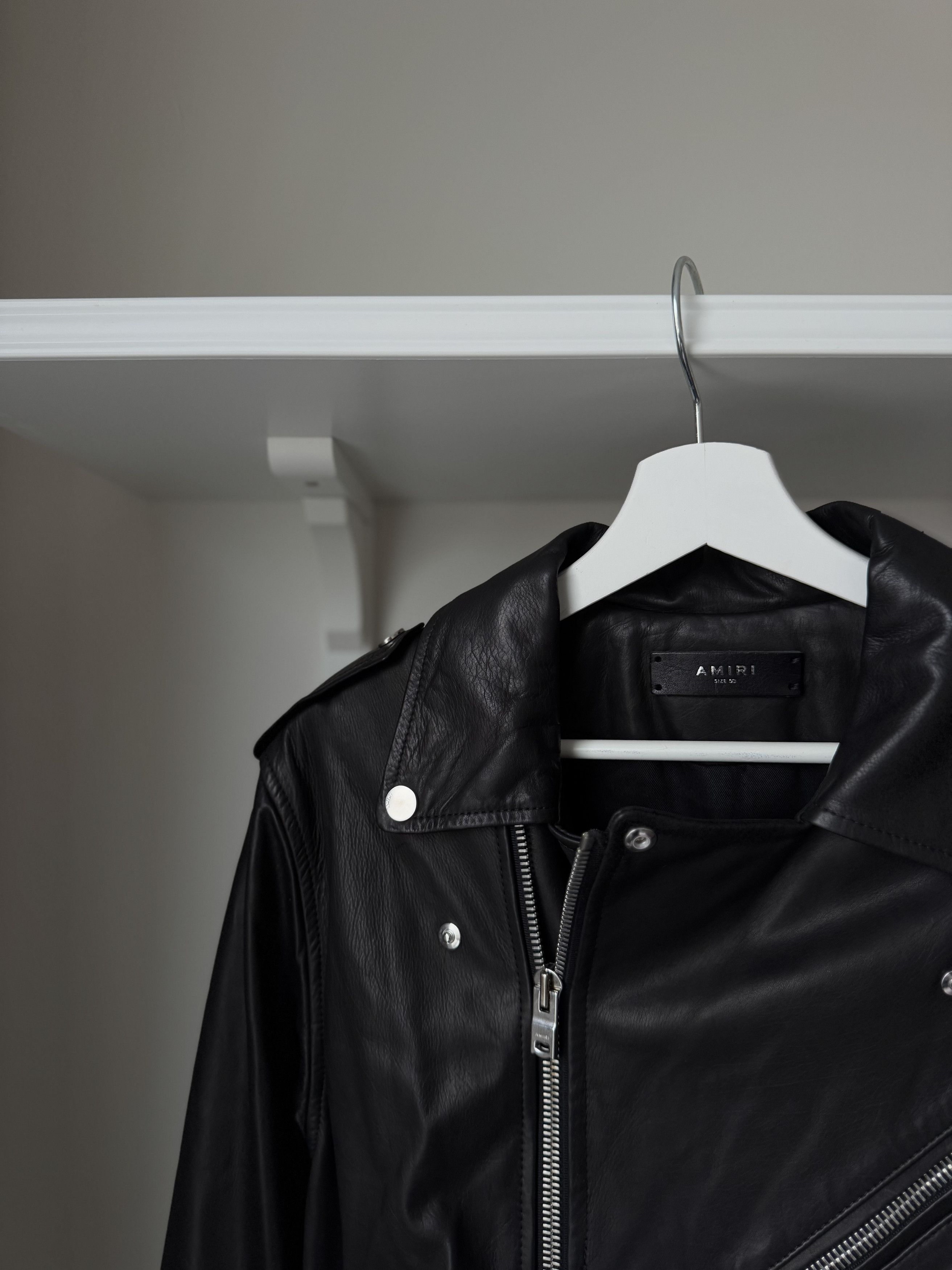 Amiri Amiri leather jacket Size US M / EU 48-50 / 2 - 9 Thumbnail