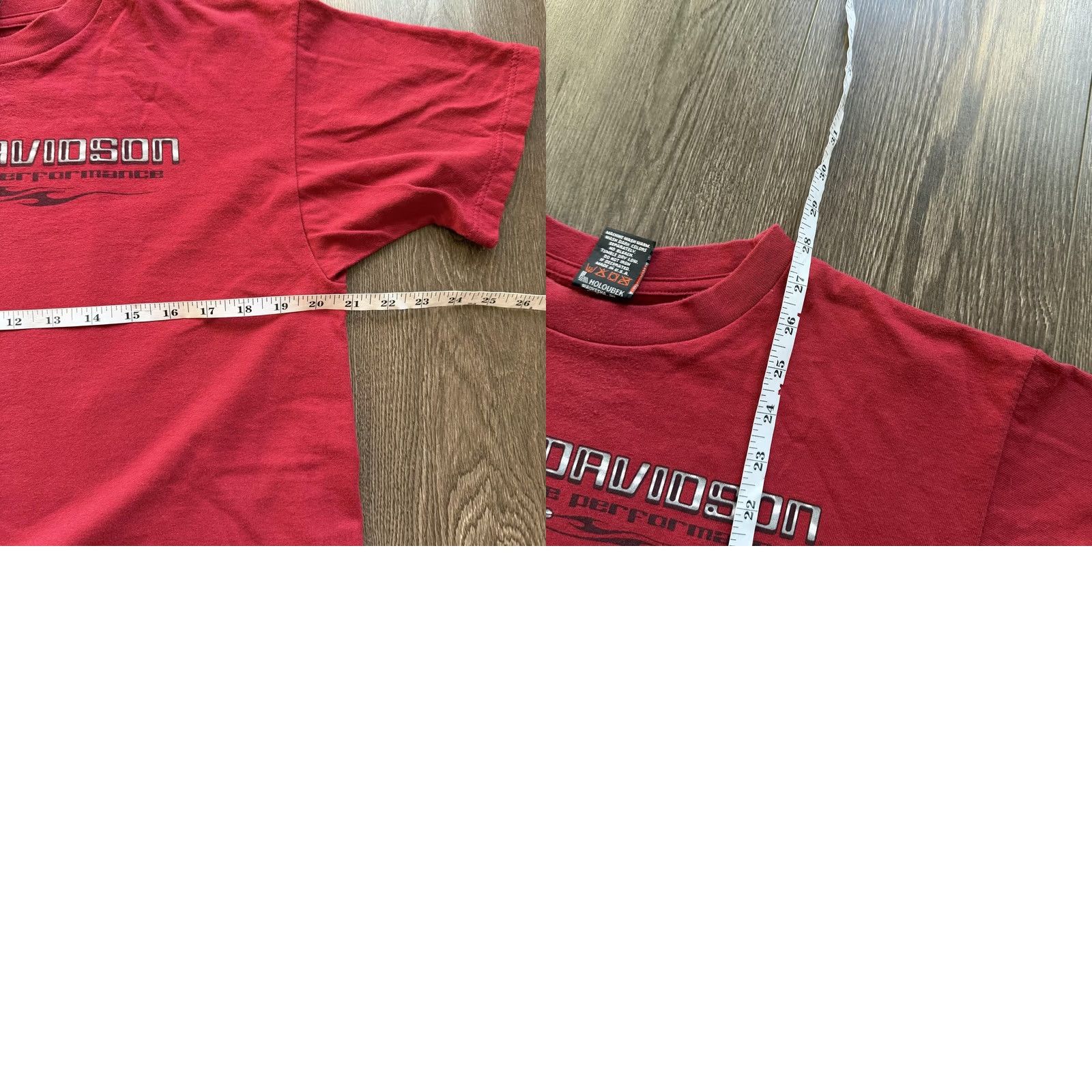 Harley Davidson VINTAGE Harley-Davidson Shirt Mens Large Red Eagle Biker Tee 90s Style Front Back Graphic Logo Shirt Size US L / EU 52-54 / 3 - 8 Thumbnail