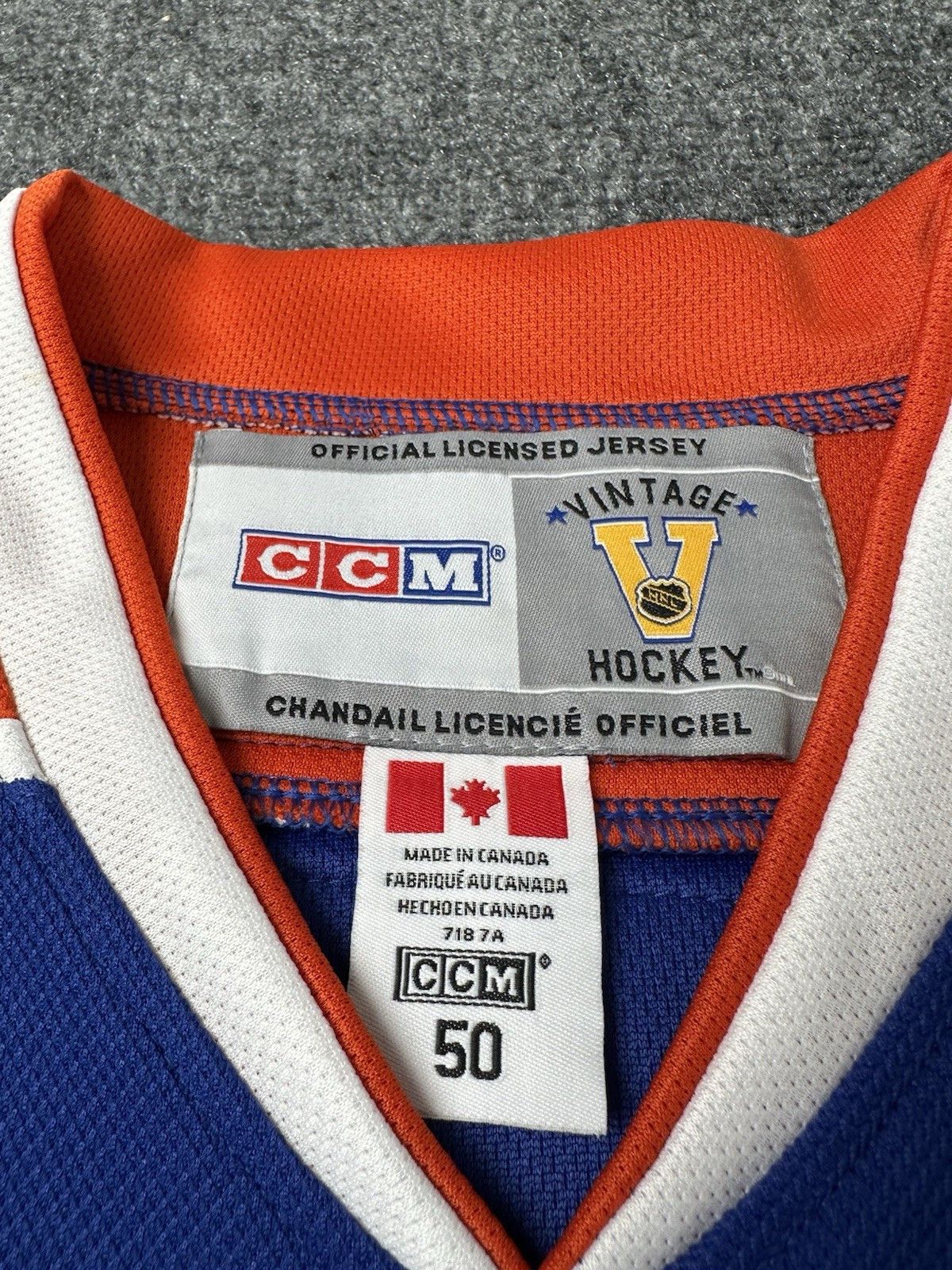 NHL Mens Jersey CCM Edmonton Oilers #99 Wayne Gretzky Size 50 XL Size US XL / EU 56 / 4 - 7 Thumbnail