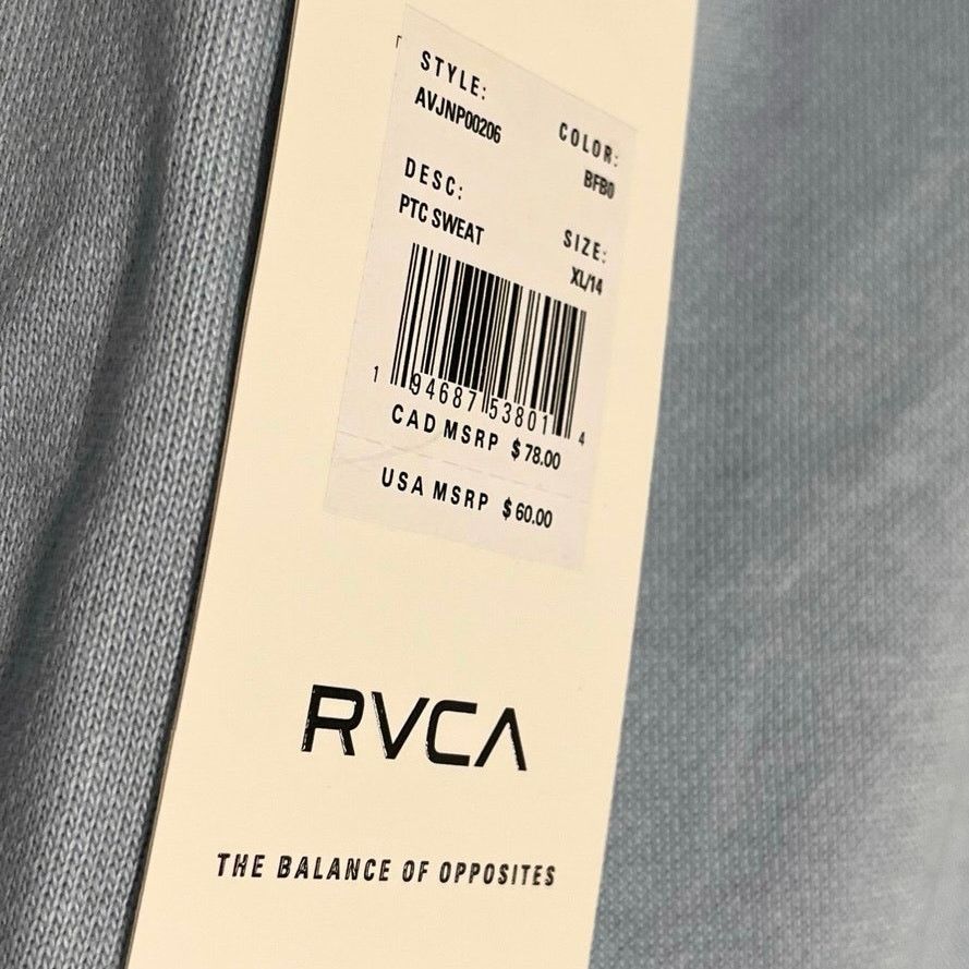 RVCA •NWT• RVCA PTC Sweat Pants in light Blue • Women’s XL Size 37" - 11 Thumbnail