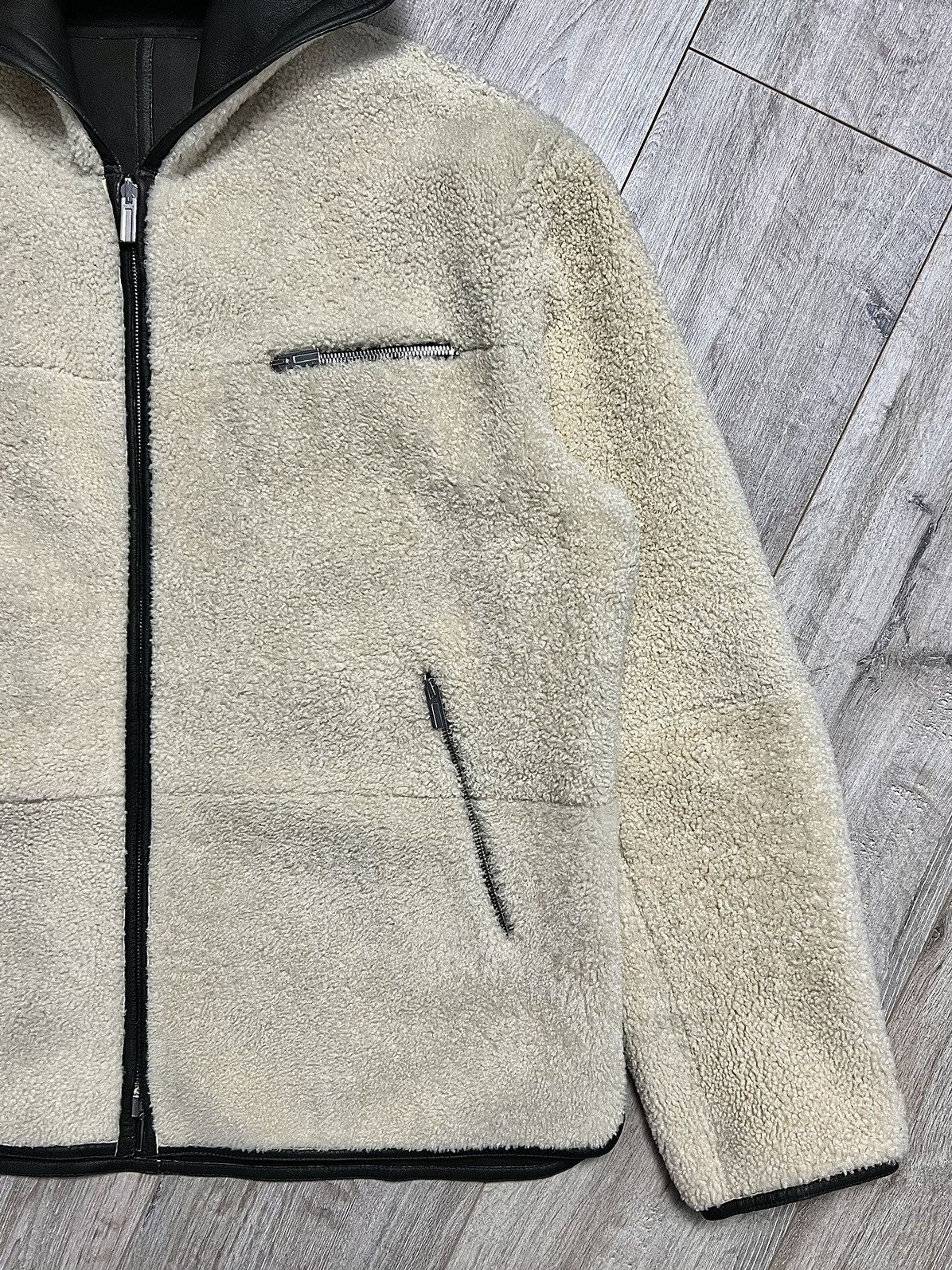 Hermes HERMES Jacket Leather Reversible Lambskin Sheepskin Shearlin Size US XL / EU 56 / 4 - 12 Thumbnail