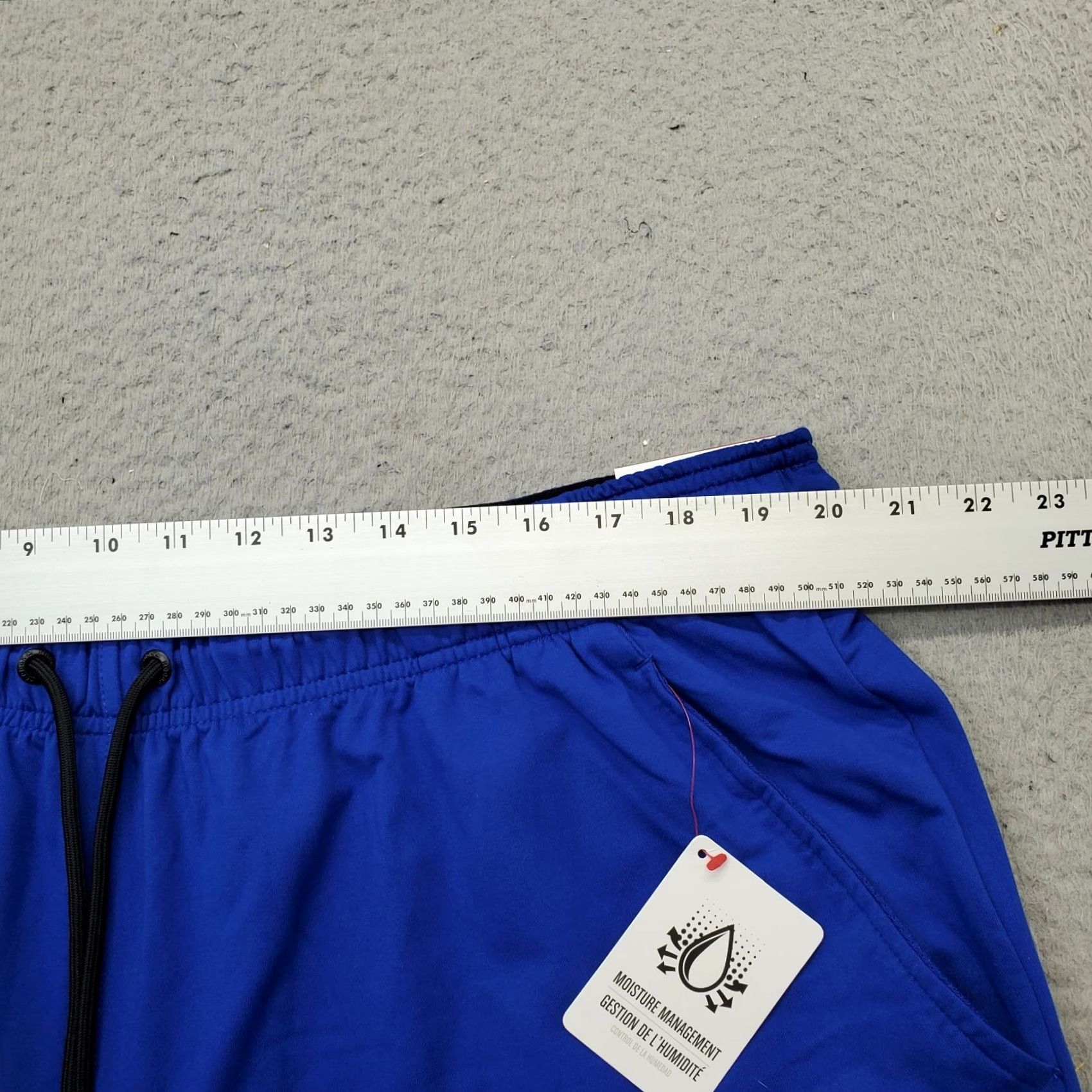 Reebok Reebok Activewear Shorts Mens 2XL Blue Slim Moisture Management Drawstring Waist Size US 39 - 5 Thumbnail