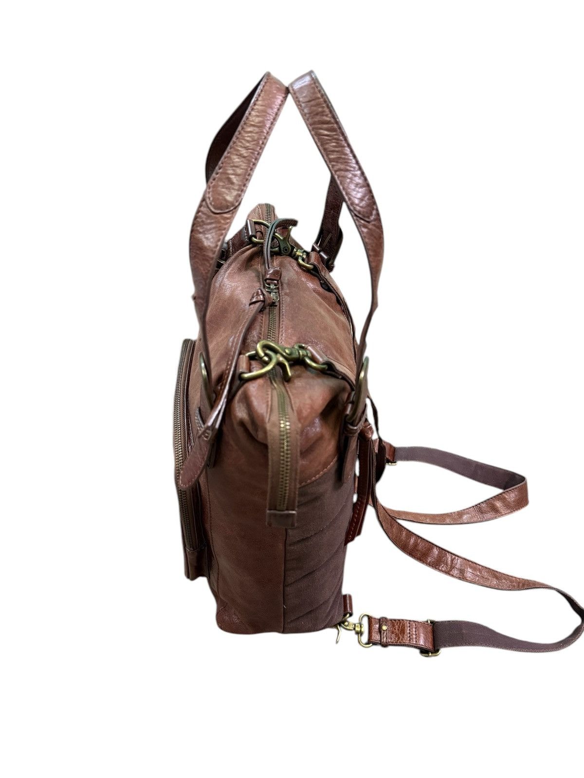 Leather DAKOTA CANVAS LEATHER 2 WAY SHOULDER BACKPACK Size ONE SIZE - 16 Thumbnail