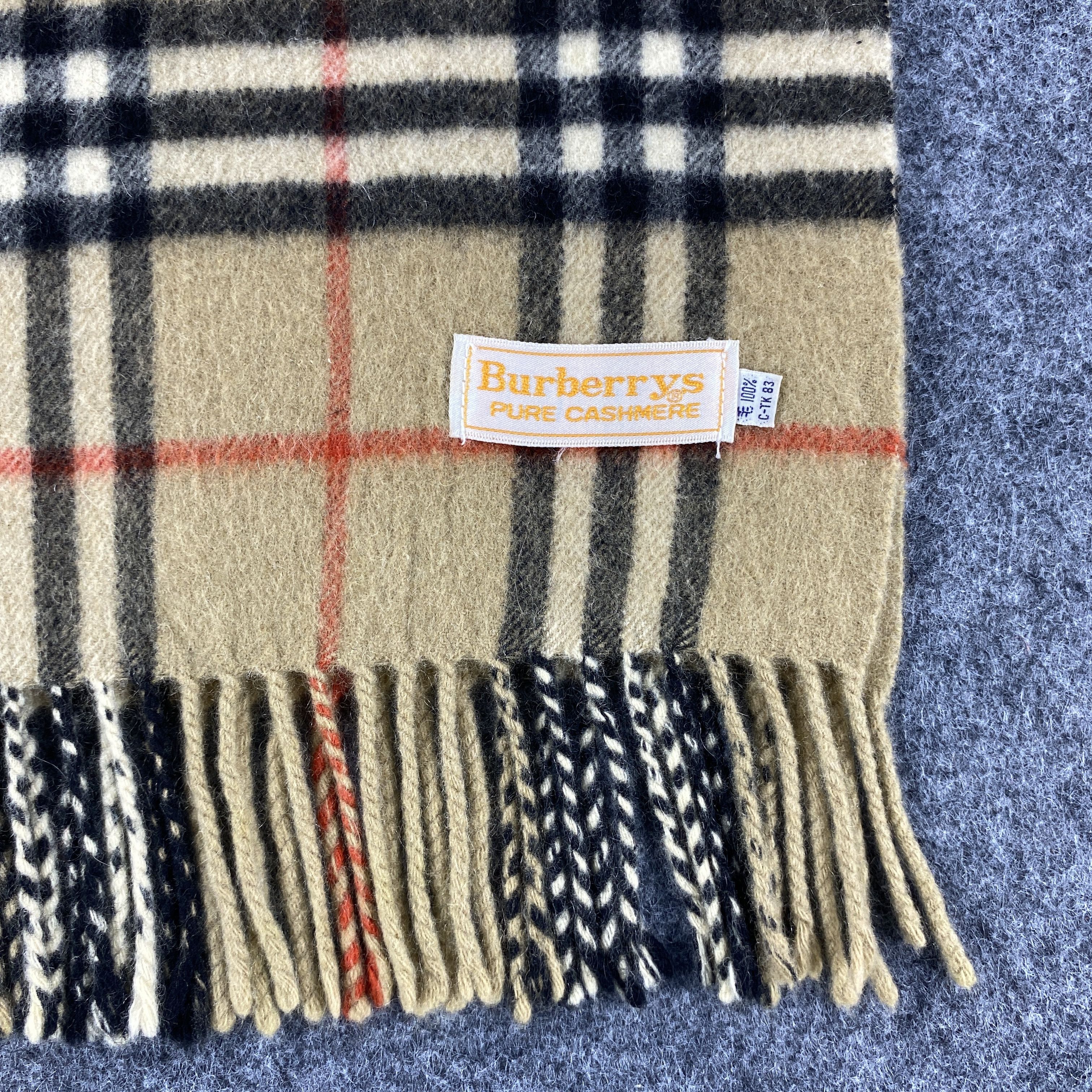 Burberry × Vintage GF10608 Burberry Scarf Neck Wear Muffler Nova Check Size ONE SIZE - 3 Thumbnail