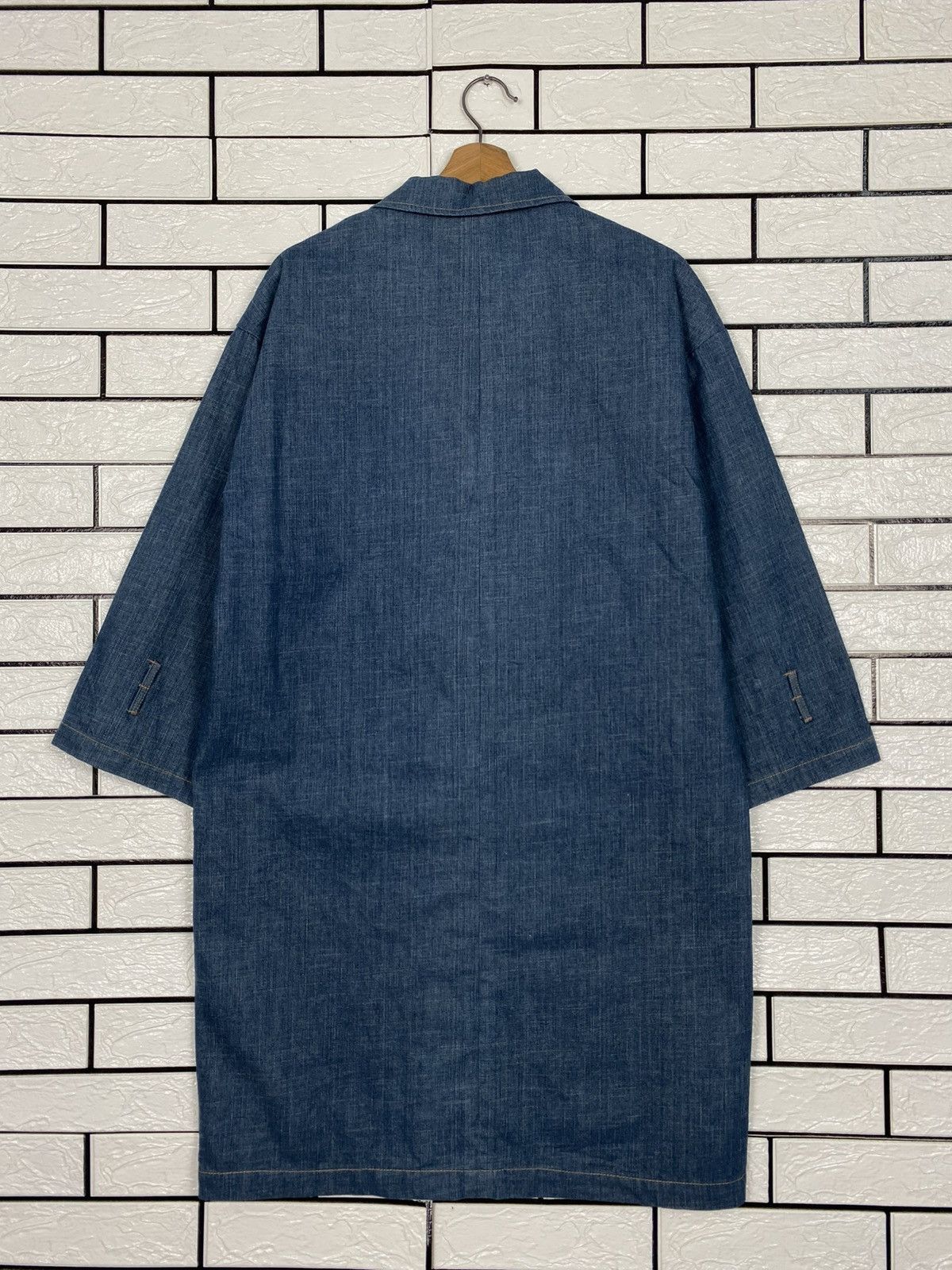 Indigo 🔥VINTAGE DENIM INDIGO CHORE JACKET NEW YORK STORY Size US M / EU 48-50 / 2 - 9 Thumbnail