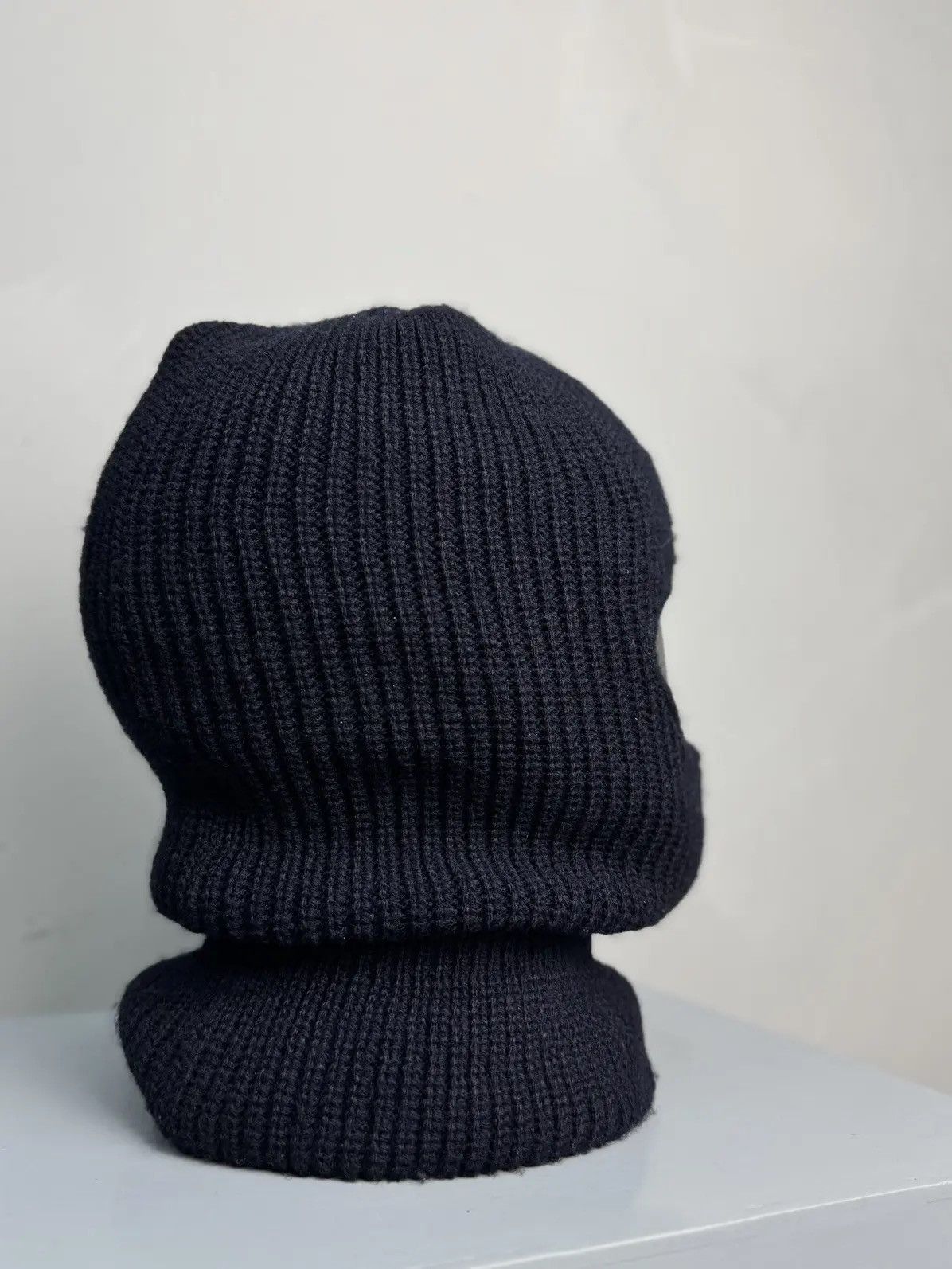 Stussy × Vintage RARE Stussy Y2K Vintage Knit Balaclava Logo Cap Hat Size ONE SIZE - 6 Thumbnail