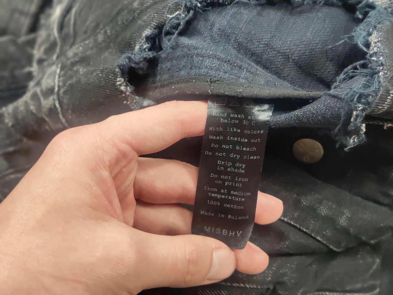 Misbhv Misbhv Design Distressed Denim sonic you Black Jacket Size US M / EU 48-50 / 2 - 20 Thumbnail
