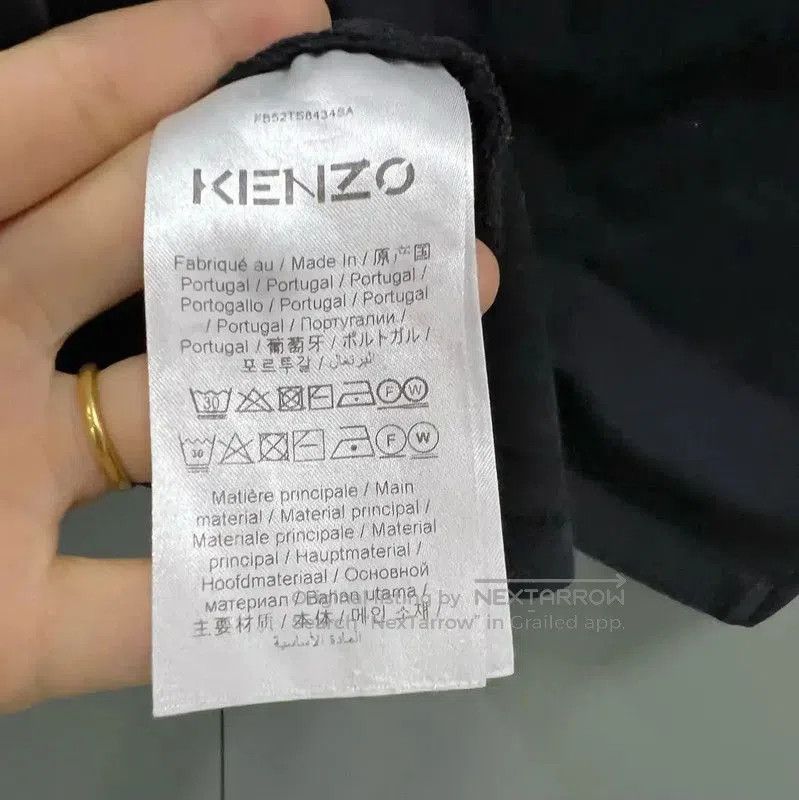 Kenzo KENZO Black Cotton Logo Short Sleeve T-Shirt . Size XXS / US 00 / IT 34 - 3 Thumbnail