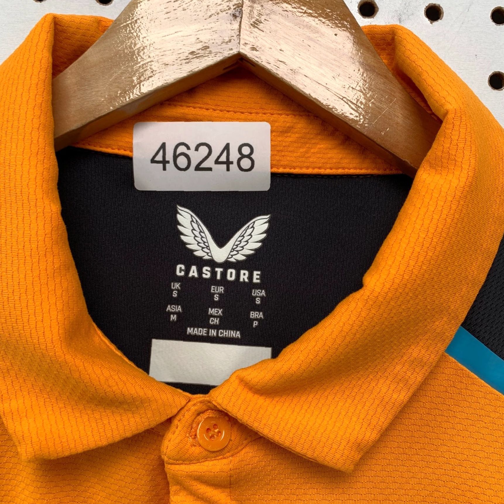Castore Castore Polo Shirt Mens Small Orange Indycar AJ Foyt Malukas McLaren Size US S / EU 44-46 / 1 - 2 Thumbnail