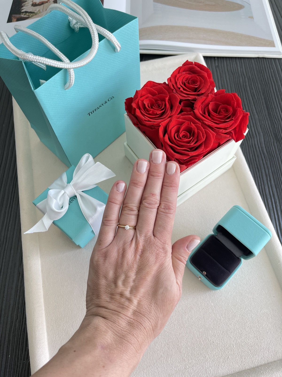 Tiffany & Co. Tiffany & Co. Solitaire YG Diamond Ring .18ct sz 4.5 Size ONE SIZE - 3 Thumbnail