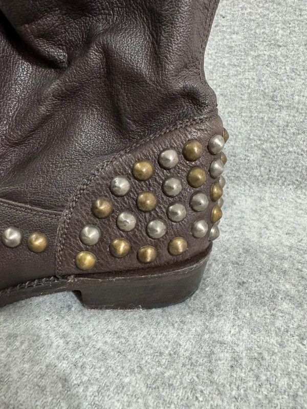 ASH ASH Venice Studded Moto Biker Boot Leather 39 1/2 handmade Size US 9.5 / IT 39.5 - 9 Thumbnail