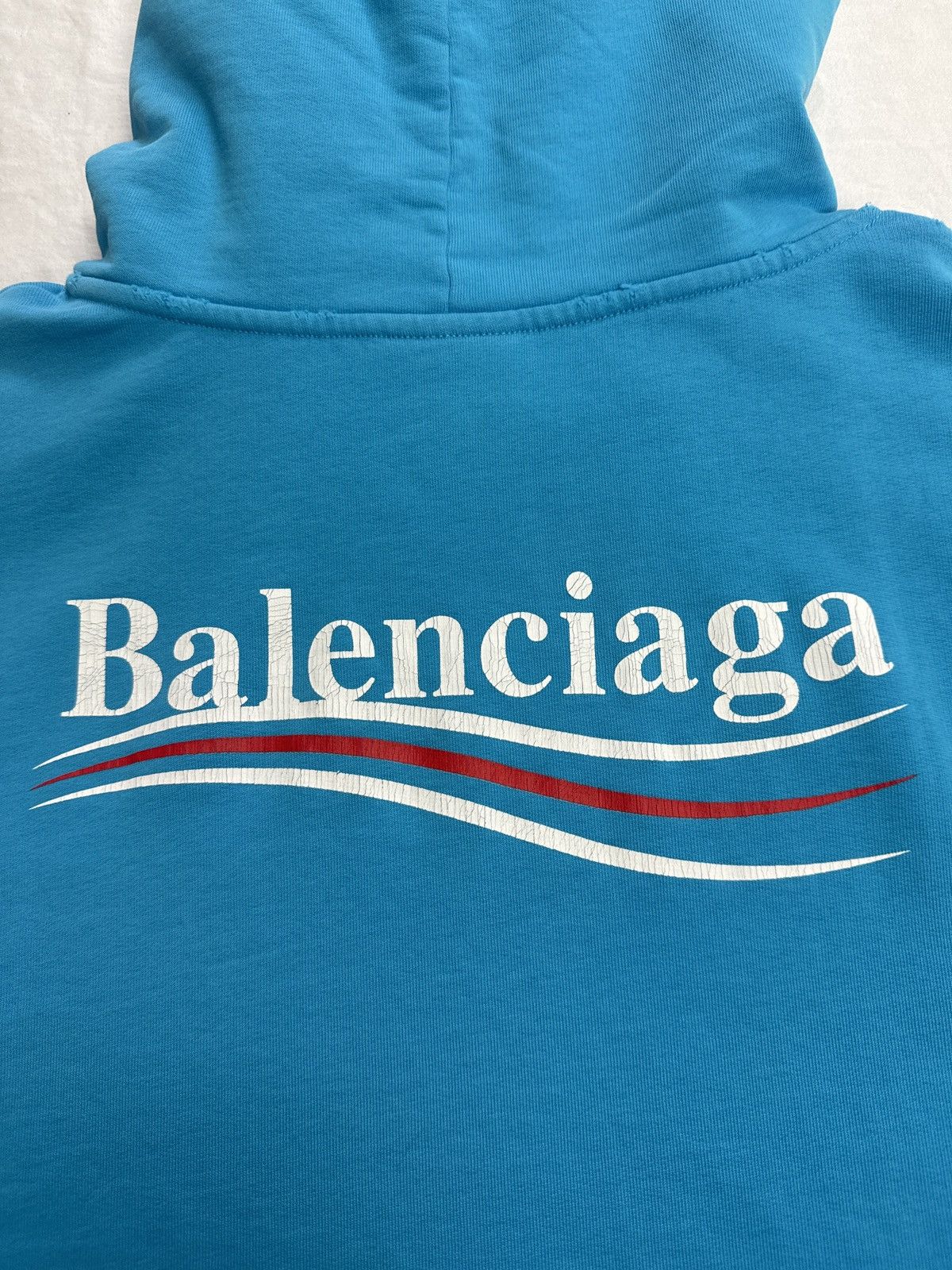 Balenciaga Balenciaga Campaign Hoodie Blue Size US M / EU 48-50 / 2 - 4 Thumbnail