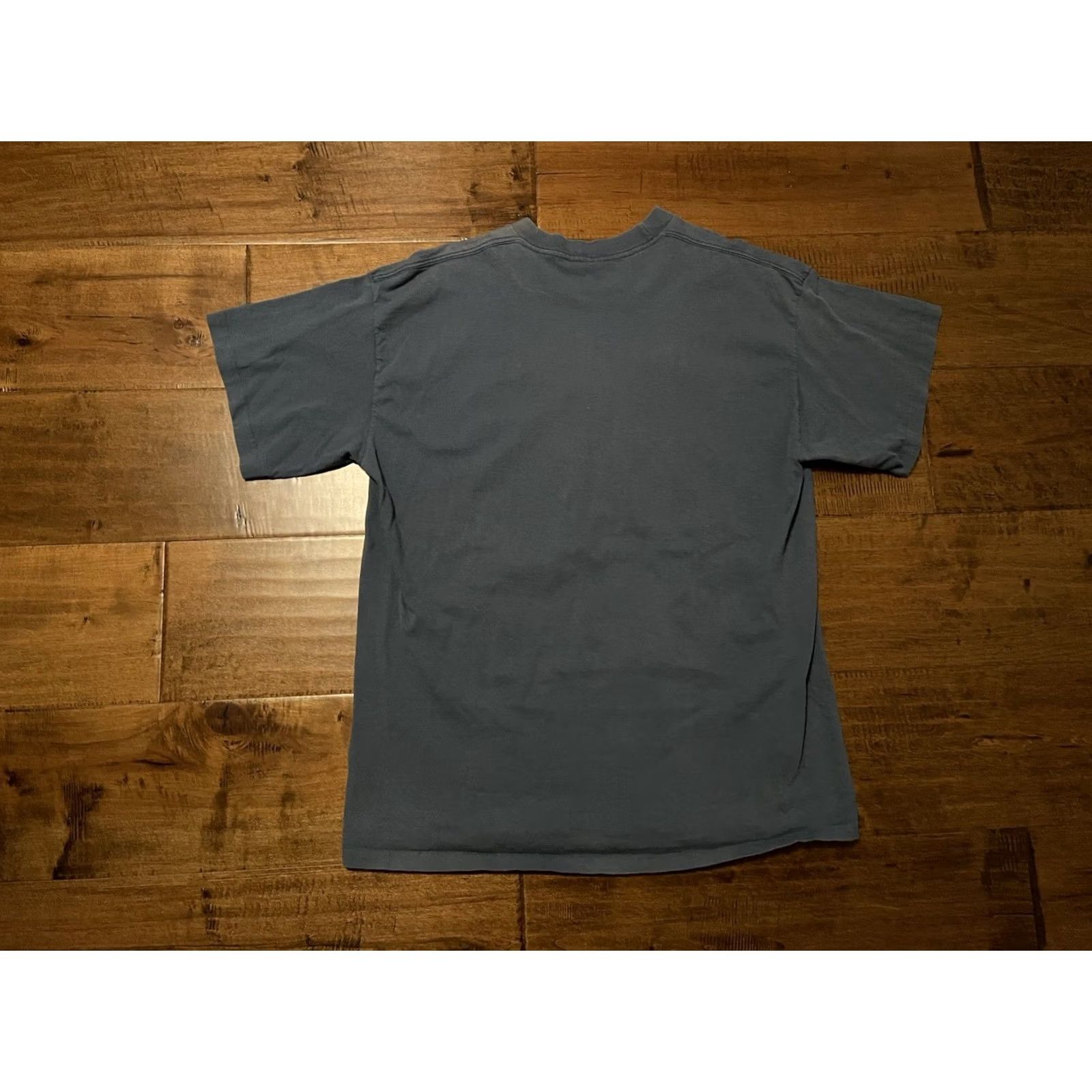 Harley Davidson VINTAGE Harley-Davidson T-Shirt Blue XL Adult Regular Crew Neck 1996 Motorcycles Eagle All Over Print Mens Size US XL / EU 56 / 4 - 4 Thumbnail