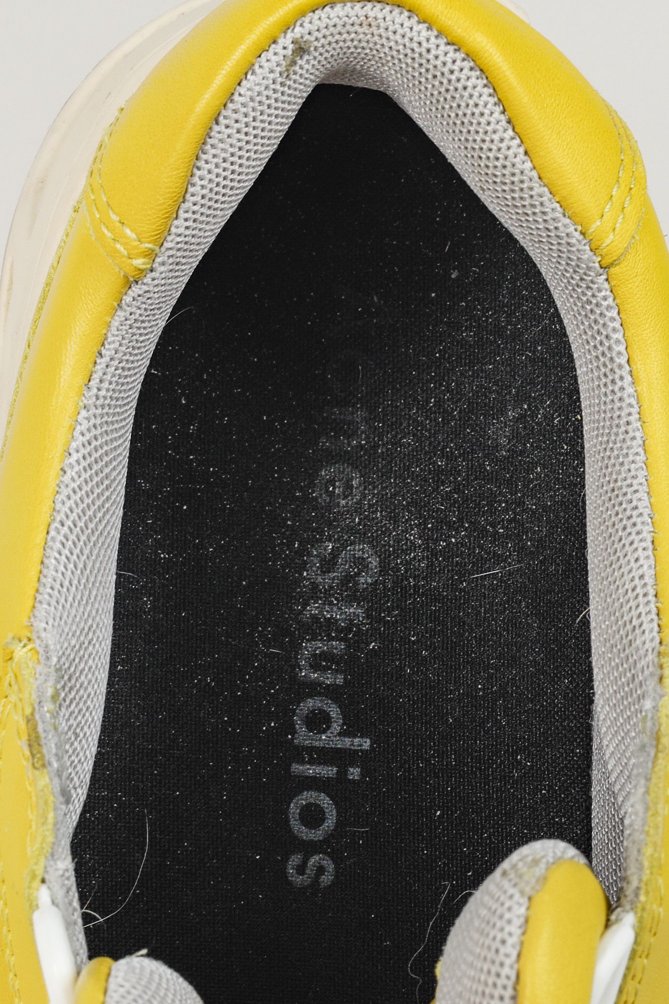 Acne Studios Acne Studios Perey Yellow Leather Low Top Lace Sneaker Size US 7.5 / IT 37.5 - 11 Thumbnail