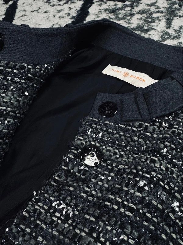 Tory Burch Tory Burch Coat Gray 4 M Wool Cotton Size M / US 6-8 / IT 42-44 - 4 Thumbnail