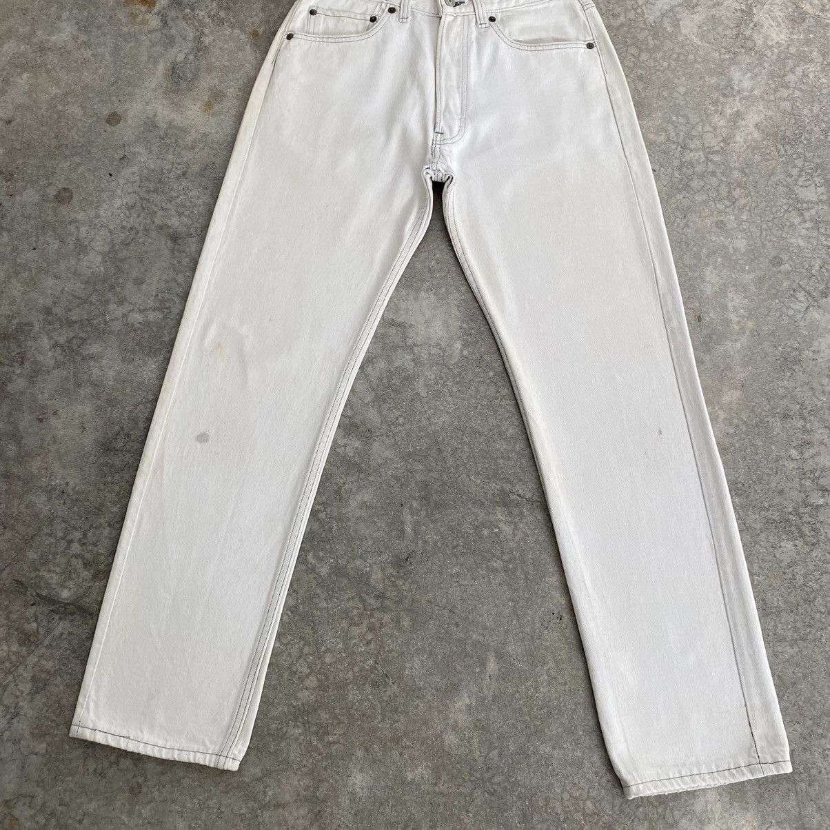 Levi's Size 29x29.5 Vintage 1985 Levis 501 White Jeans Size US 29 - 2 Thumbnail