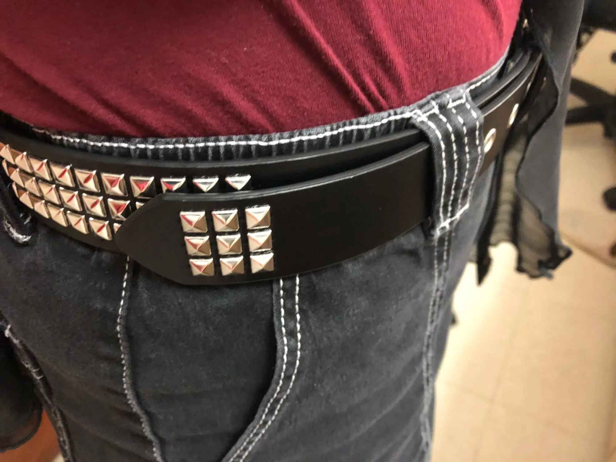 Vintage Rivet Heavy Metal Belt Size ONE SIZE - 7 Thumbnail