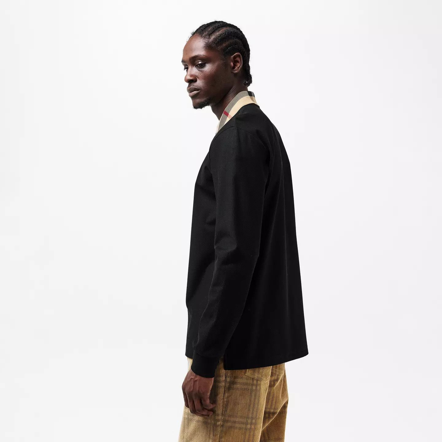 Burberry o1g2r1mq0426 Long Sleeve Polo Shirt in Black Size US S / EU 44-46 / 1 - 4 Thumbnail