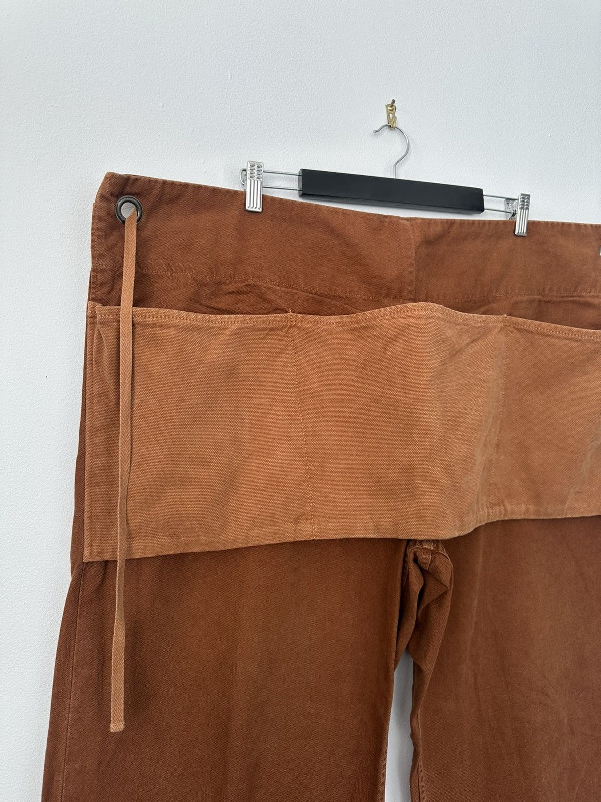 Kapital Kapital Orange Cotton Wide Baker Pants Size US 31 - 2 Thumbnail