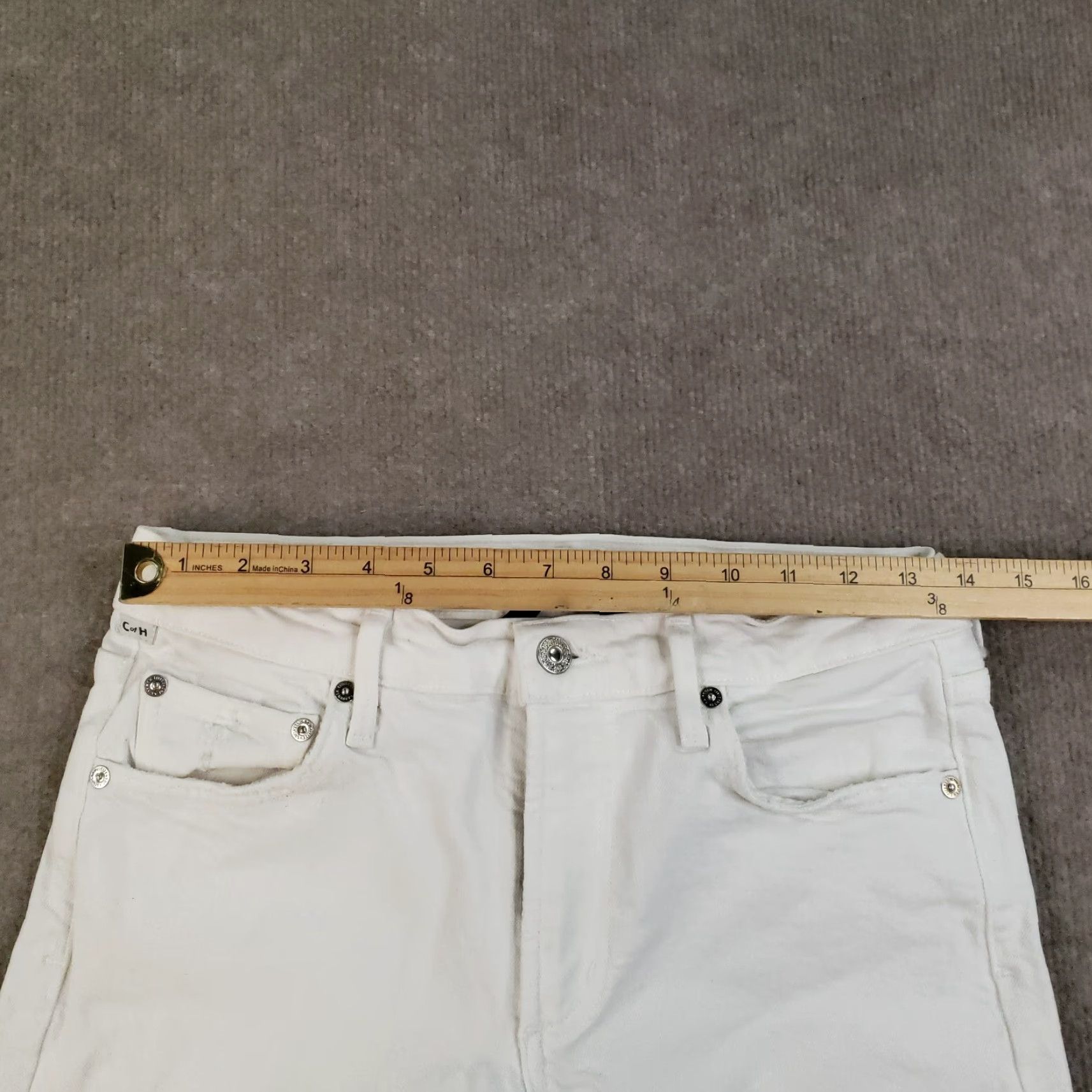 Citizens Of Humanity Citizens Of Humanity Jeans Womens Size 27 White Ella Mid Rise Slim Crop Stretch Cropped Jeans Women 27in Inseam 25in White Ella Stretch Size 27" / US 4 / IT 40 - 5 Thumbnail
