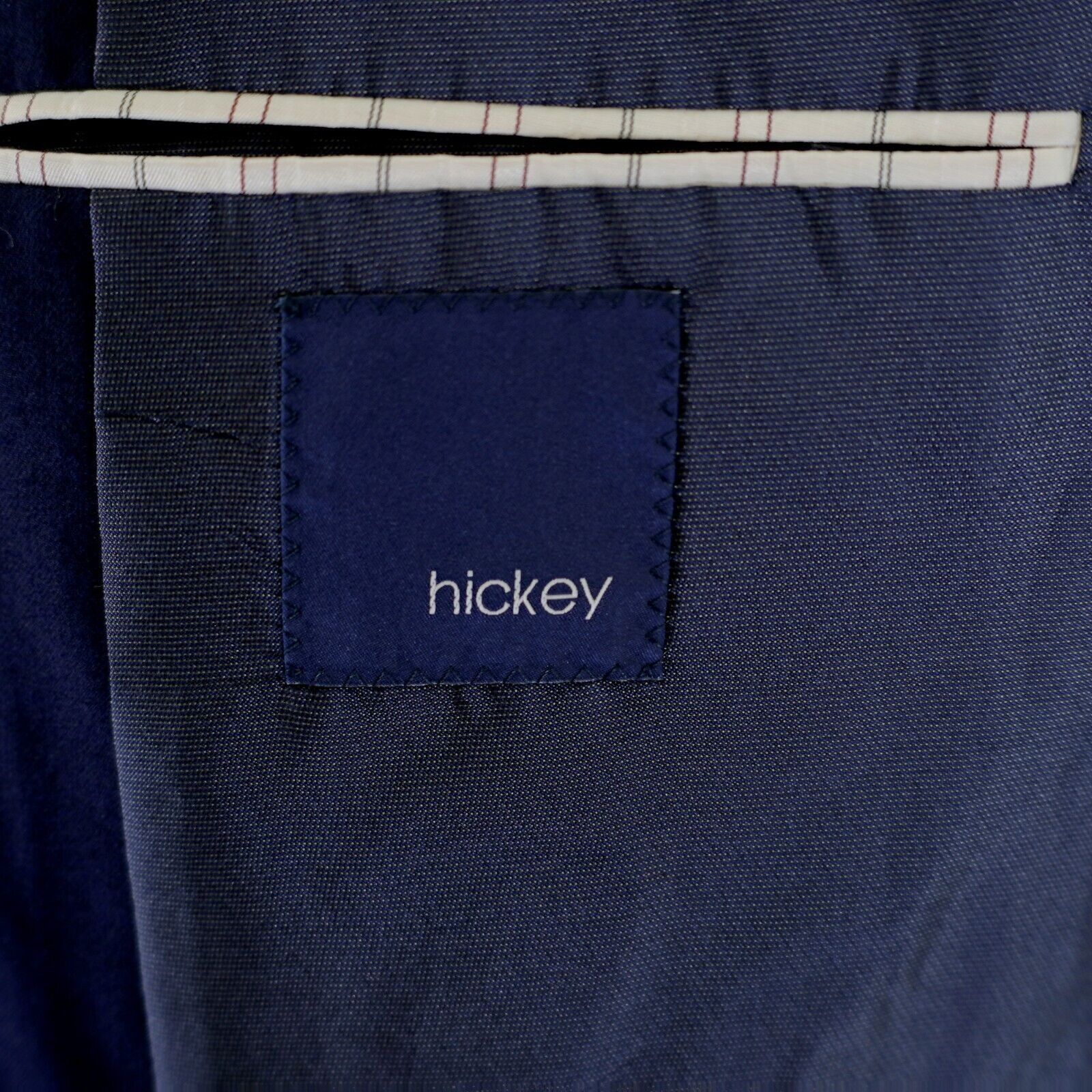 Hickey Freeman Hickey Freeman Worsted Wool Cashmere Blue 42R Milburn Blazer Size 42R - 8 Thumbnail