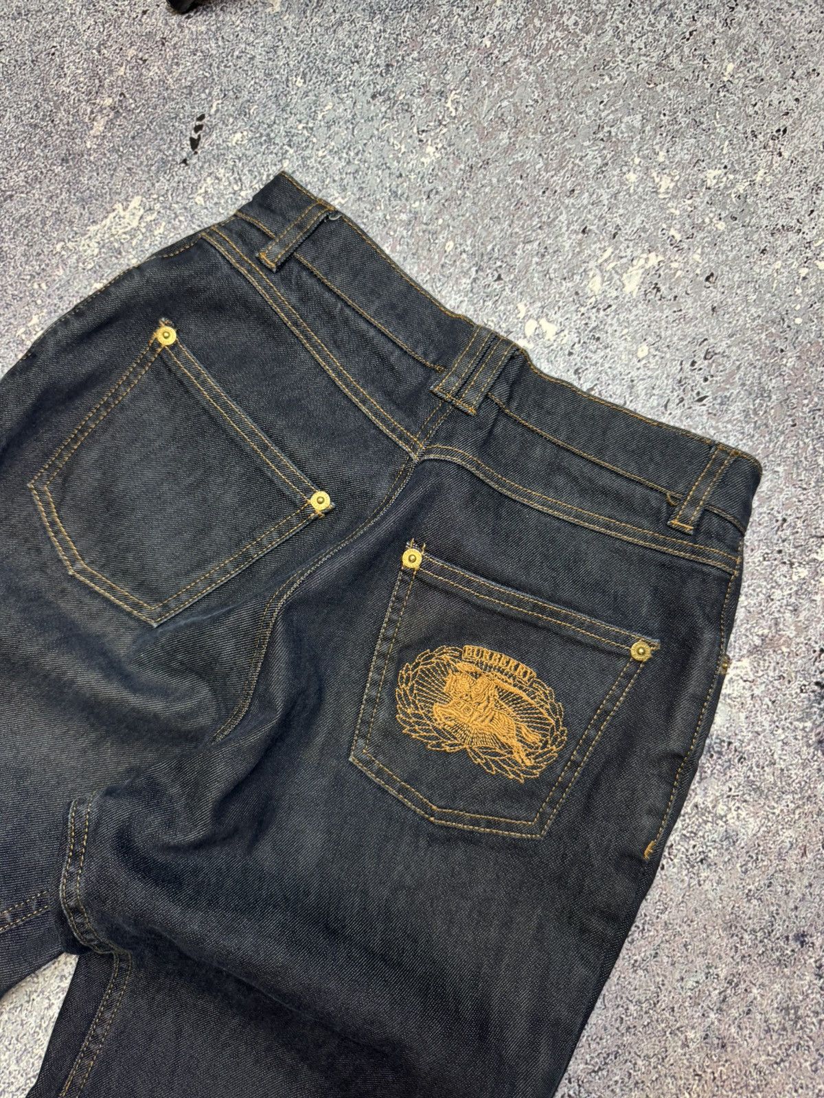 Burberry × Vintage 💥VERY RARE VINTAGE BURBERRY LONDON BIG LOGO JEANS Size 26" / US 2 / IT 38 - 13 Thumbnail
