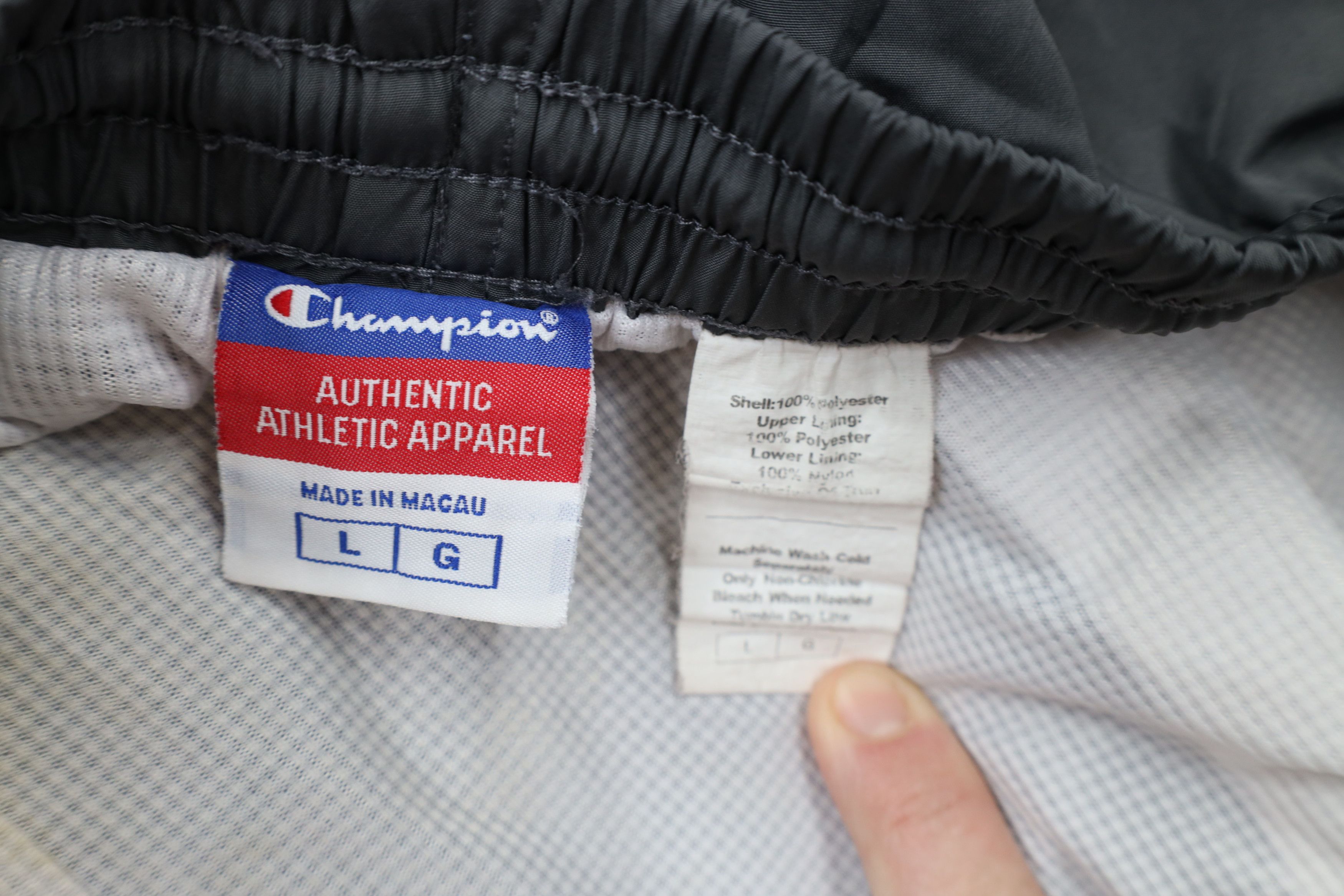 Champion × Vintage Vintage 90s Champion Spell Out Lined Wide Leg Cargo Pants Size US 36 / EU 52 - 10 Thumbnail