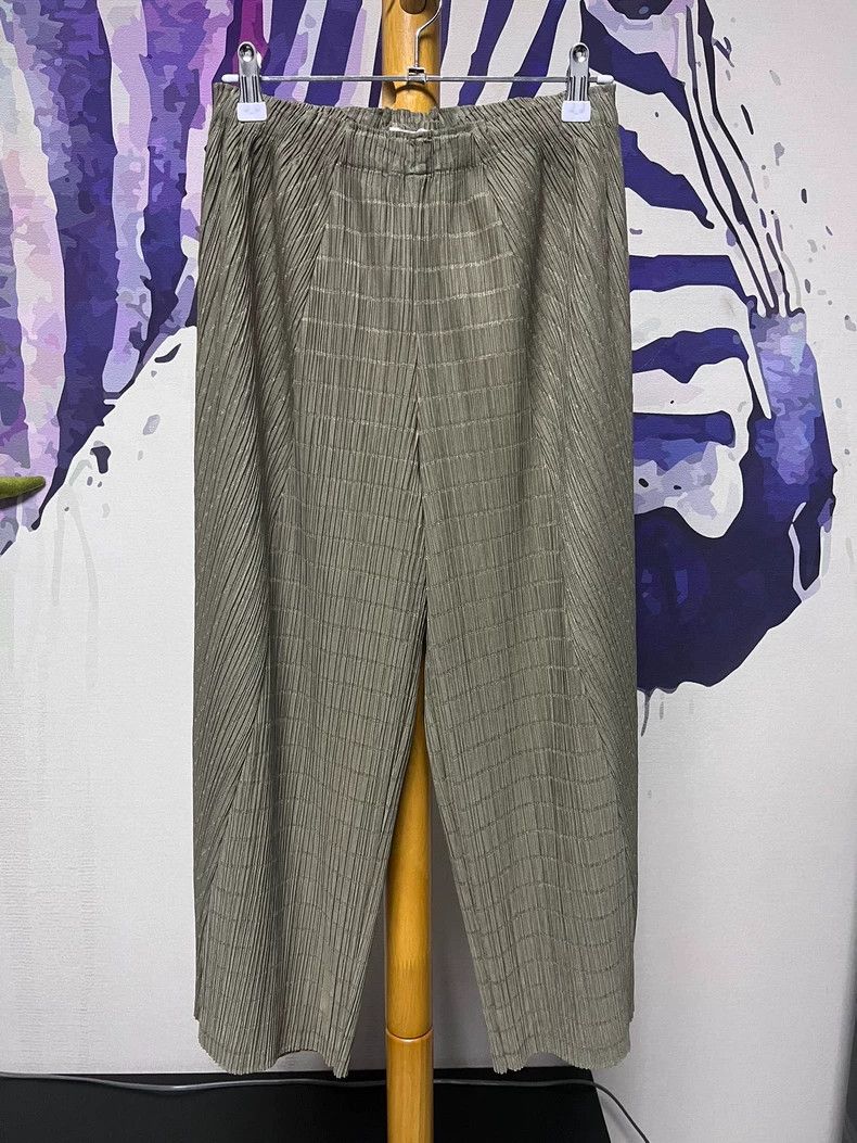 Issey Miyake Issey Miyake size:4 Bamboo joint wide-leg pants Size 42" / US 20 - 1 Thumbnail