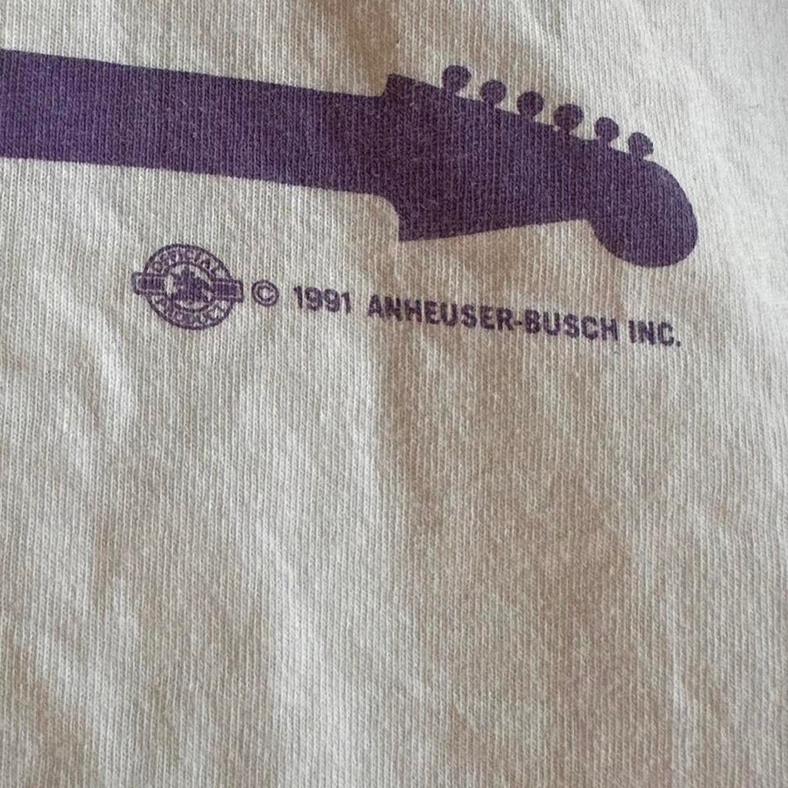 Band Tees × Budweiser × Vintage Vintage 1991 Bud To The Bone Shirt Fits XL Size US XL / EU 56 / 4 - 3 Thumbnail