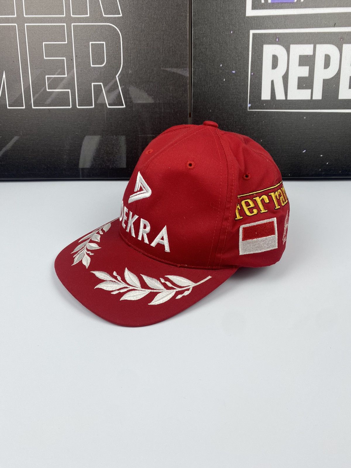 Ferrari 🚨 Dekra Ferrari Michel Schumacher Vintage Red Cap Hat Racing Size ONE SIZE - 1 Thumbnail