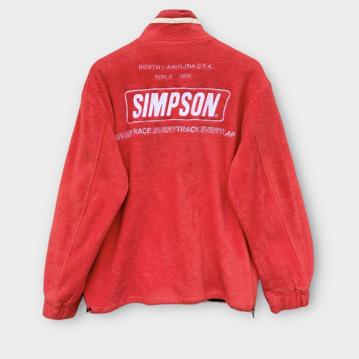 Vintage Simpson Usa Race Track Fleece Jacket Embroidered Logo Size US M / EU 48-50 / 2 - 3 Thumbnail