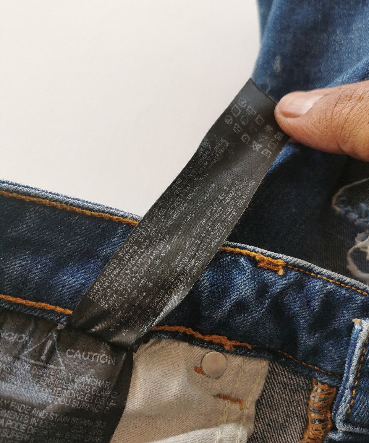 Seditionaries Thrashed Punk Zipper Text Distressed Zara Jeans Size US 32 / EU 48 - 10 Thumbnail