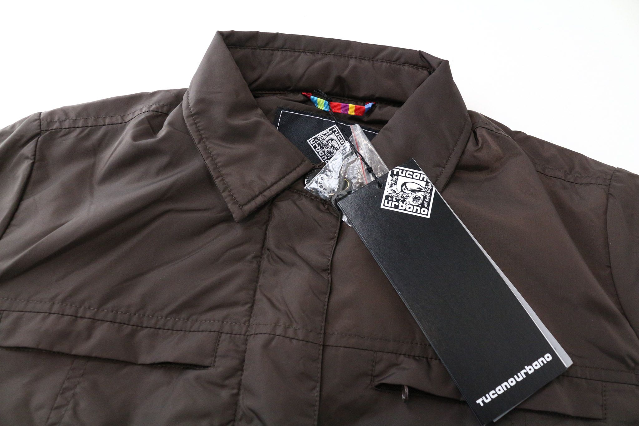 Other GOMEZ IT38 Brown Windproof Moto Jacket 75067 Size M / US 6-8 / IT 42-44 - 3 Thumbnail