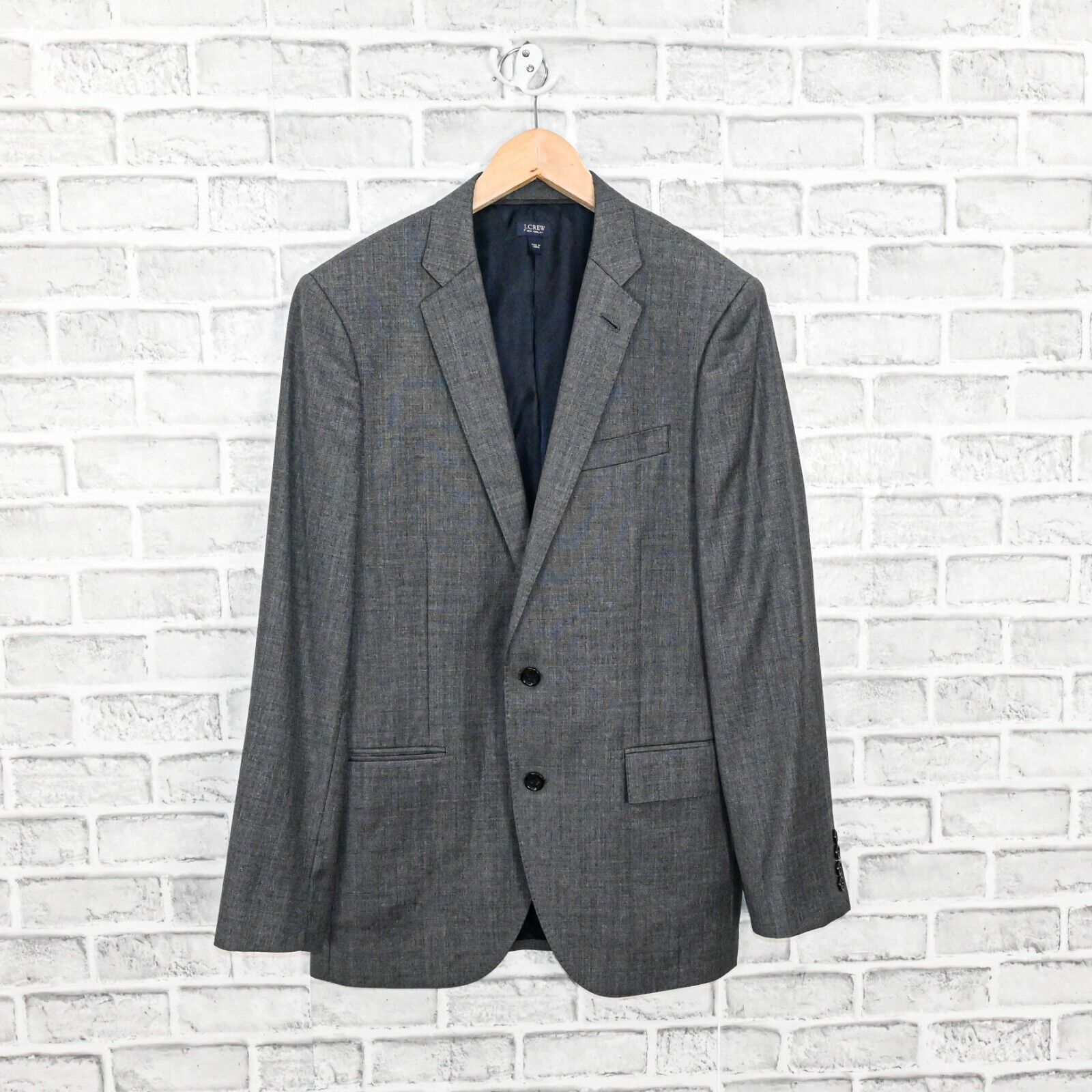 J.Crew J.Crew Ludlow Suit Jacket Grey Double vent tollegno 1900 Size 38R - 2 Thumbnail