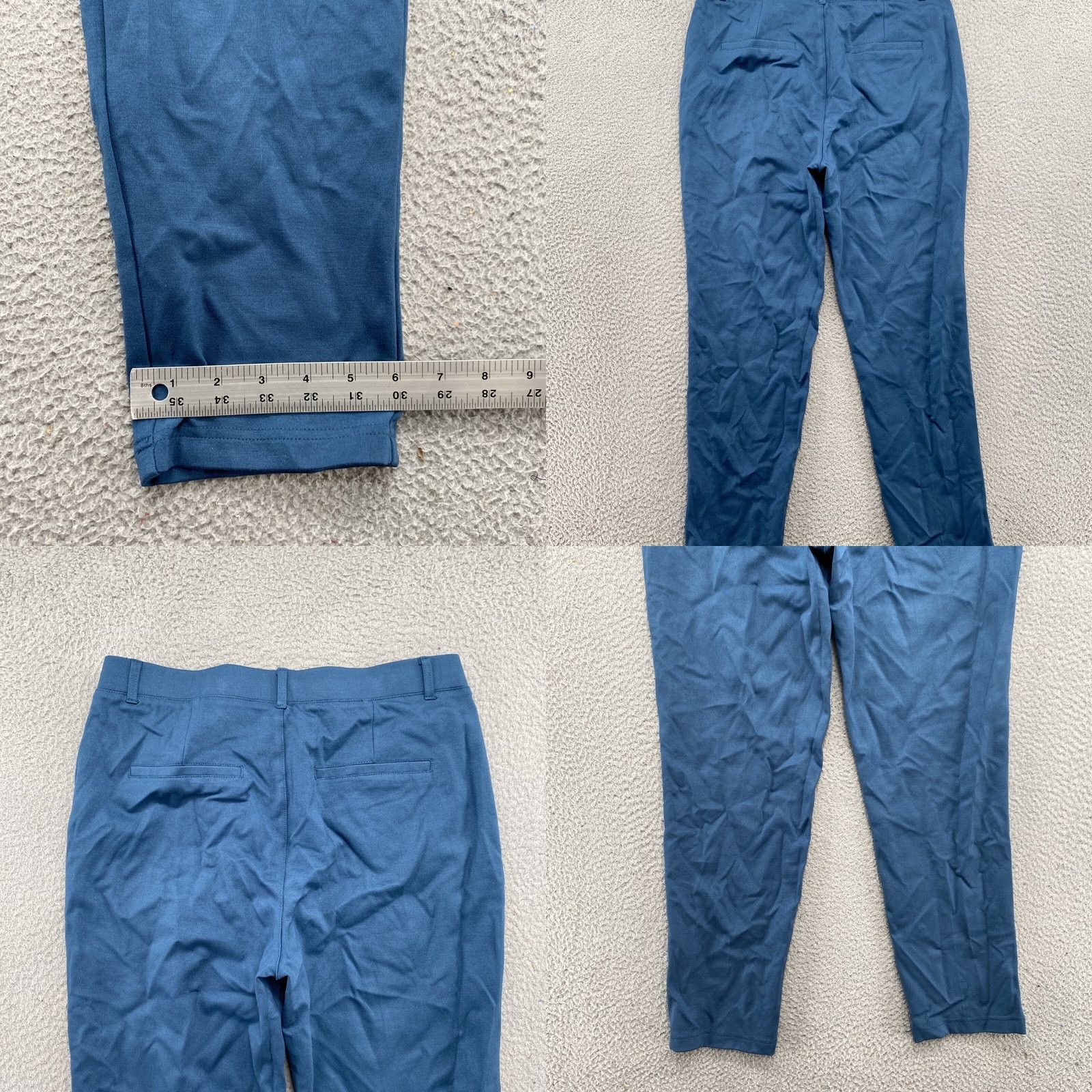 Vintage Marycrafts Women's Dress Pants Blue Ankle Work Pants Size 12 NEW Dress Pants Womens Blue 12 Marycrafts Size 34" / US 12 / IT 48 - 8 Thumbnail