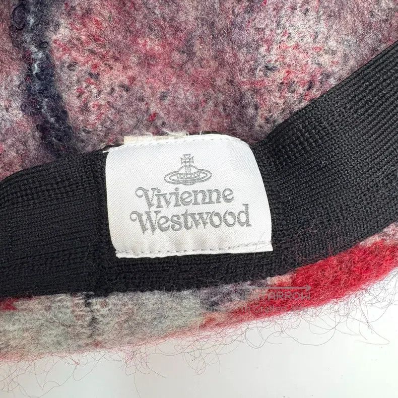 Vivienne Westwood Vivienne Westwood size 57cm Diamond Quilted Beret Hat Metal Size ONE SIZE - 6 Thumbnail