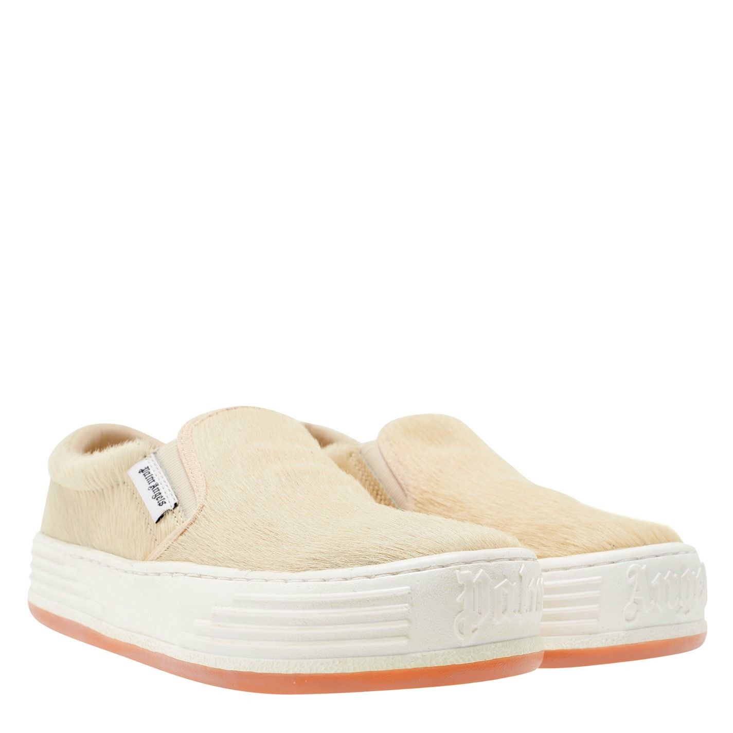 Palm Angels o1g2r1mq0325 Snow Pony Slip On Trainers in Beige Size US 7 / IT 37 - 4 Thumbnail