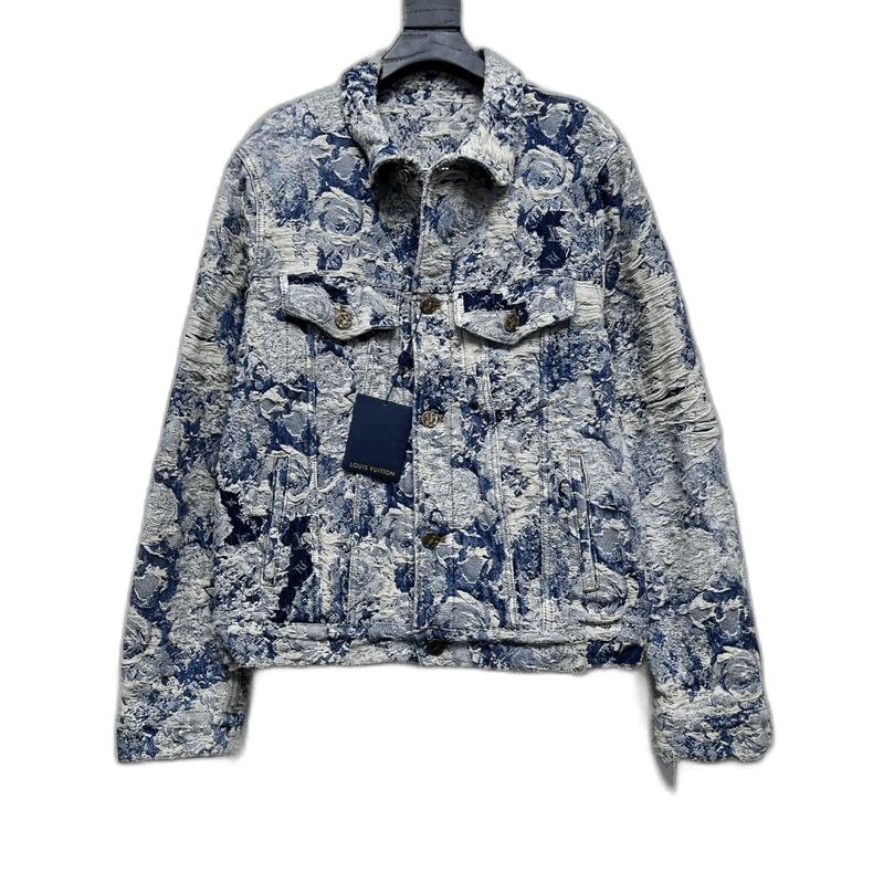 Louis Vuitton Louis Vuitton Floral Print Denim Jacket - dmc Size M / US 6-8 / IT 42-44 - 1 Thumbnail