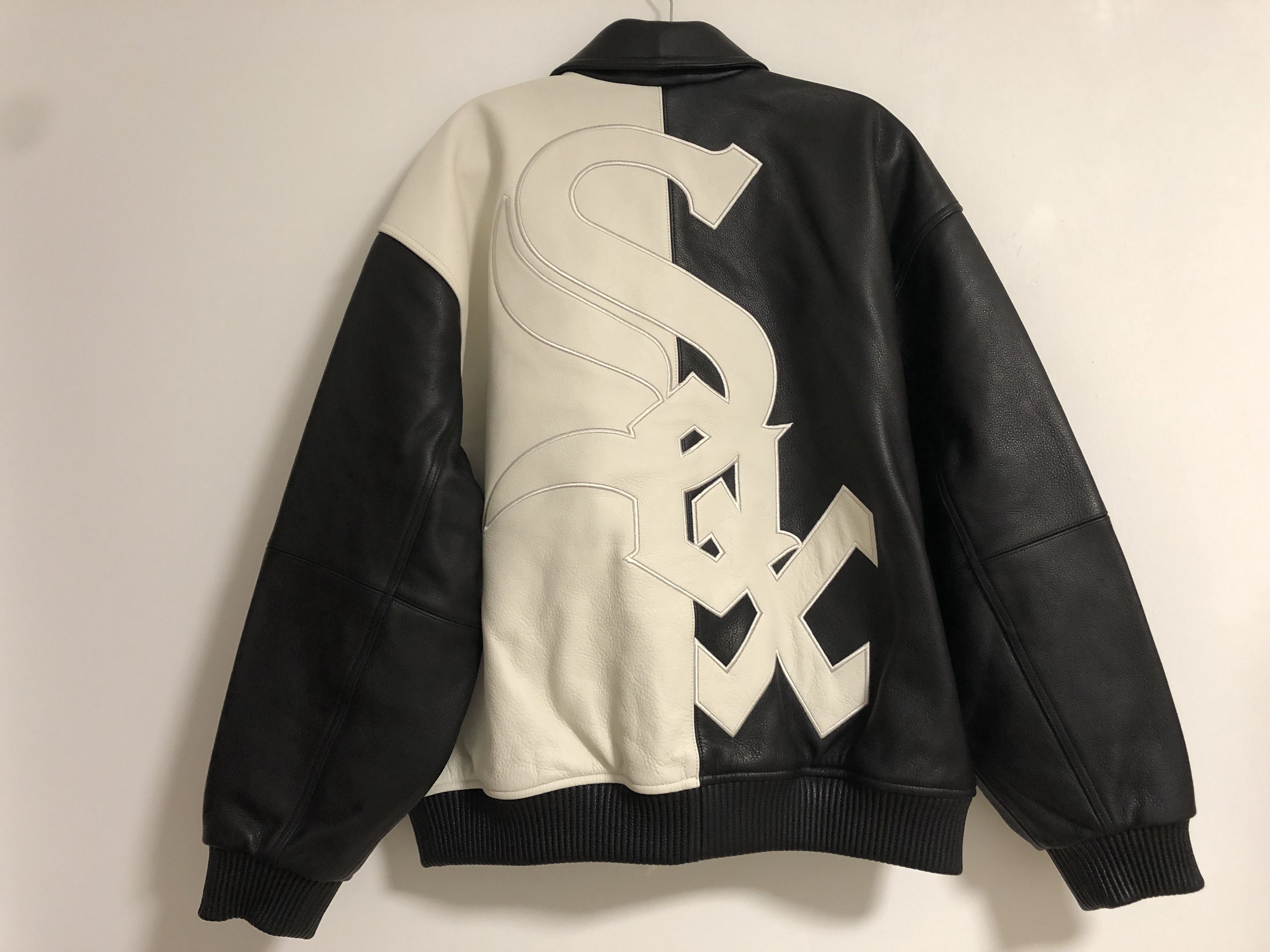 Supreme Supreme pebbled leather varsity jacket | Grailed