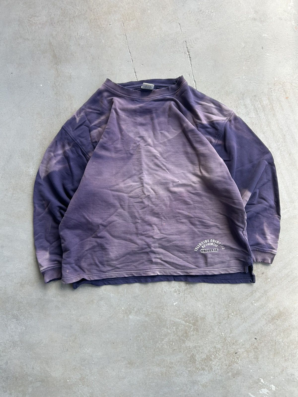 Vintage Vintage Sun Faded Blue Sweatshirt Crewneck Size US L / EU 52-54 / 3 - 1 Thumbnail