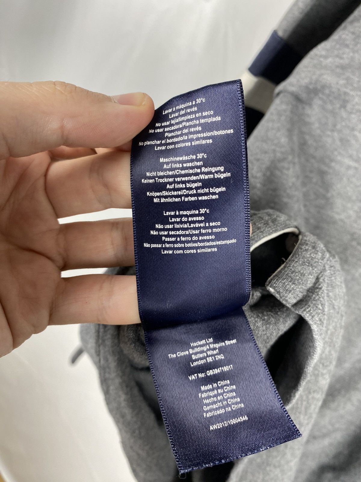 Hackett Hackett Collared Longsleeve Cotton Logos Men size M Size US M / EU 48-50 / 2 - 12 Thumbnail