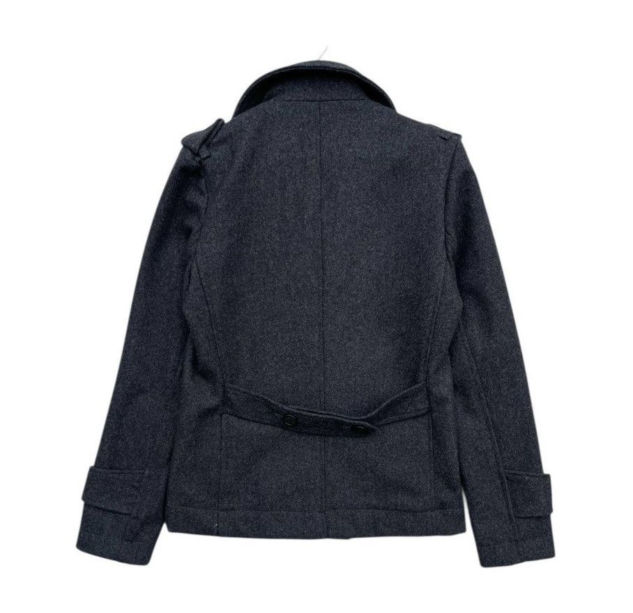 Japanese Brand RARE🔥 Lui's Pea Coat Wool With Detachable Shoulder Pads Size US S / EU 44-46 / 1 - 4 Thumbnail