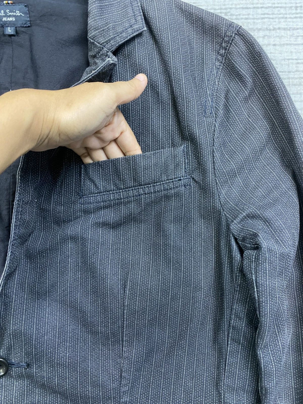 Japanese Brand × Paul Smith × Vintage Vintage Paul Smith Jeans Harringbone Blazer Jacket Size US M / EU 48-50 / 2 - 8 Thumbnail