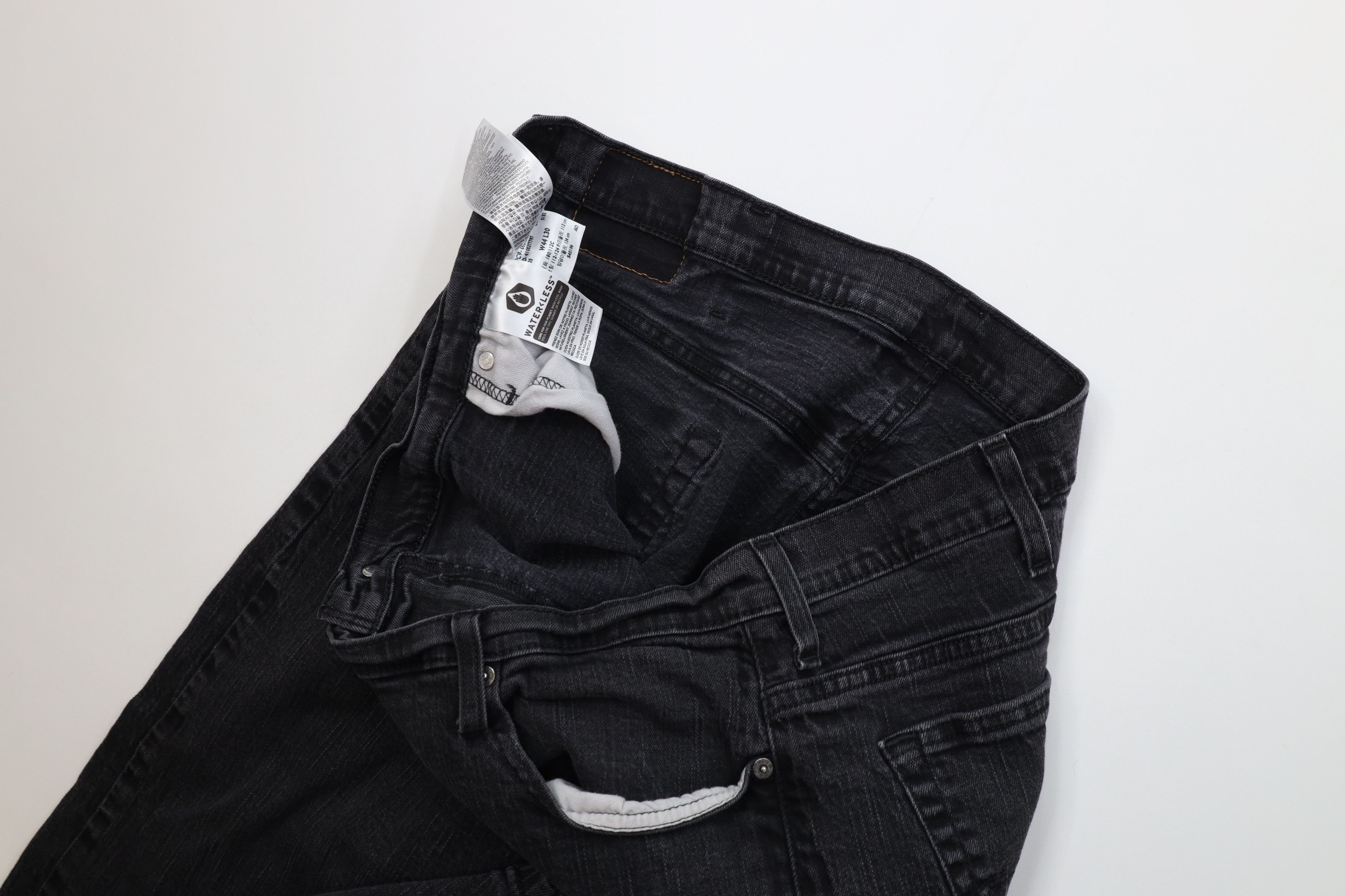 Levi's Vintage Y2K Levis 569 Straight Wide Leg Denim Jeans Black Size US 44 / EU 60 - 8 Thumbnail