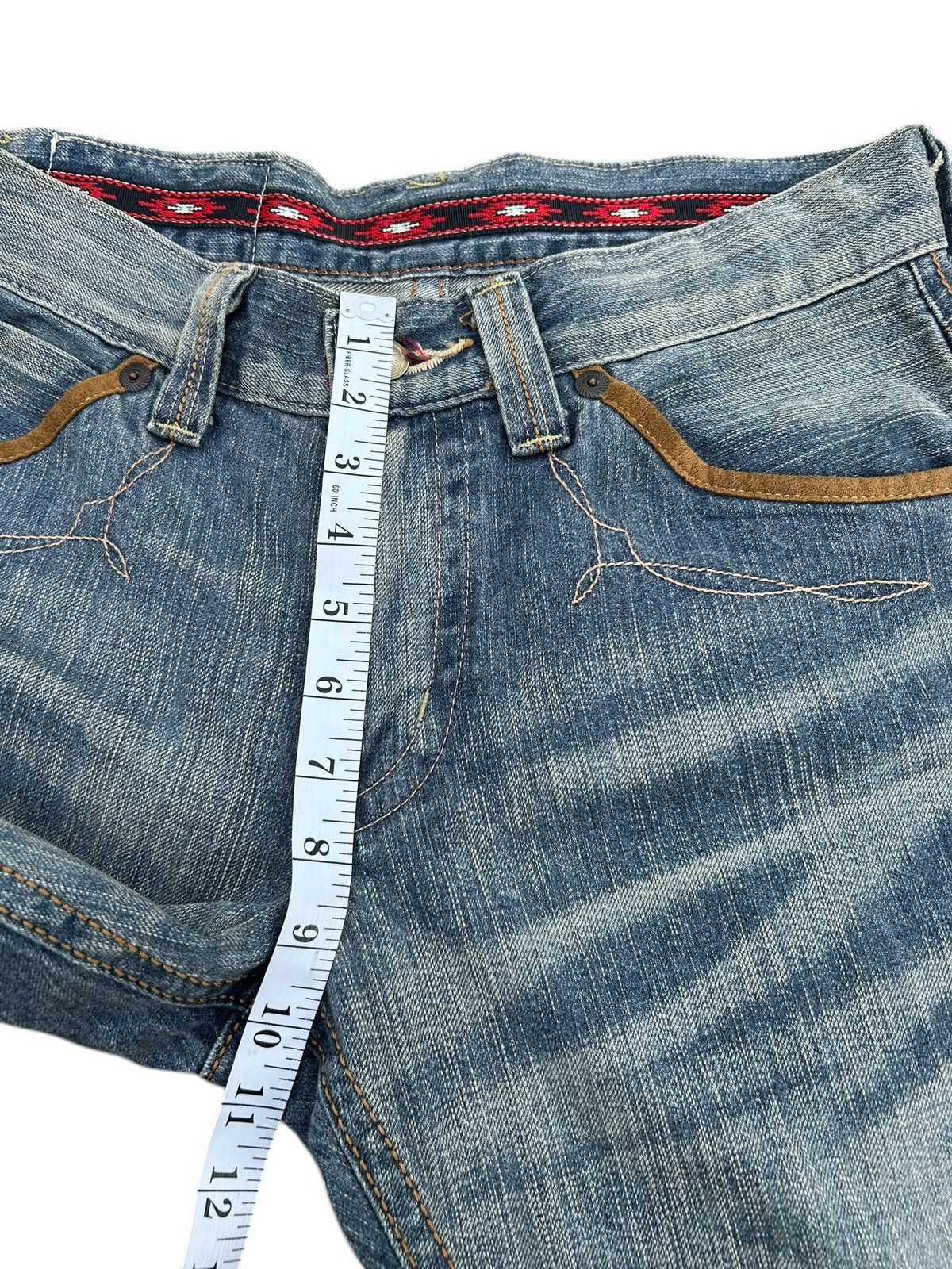 Kapital Vintage Edwin Navajo Distressed Denim Jeans Size US 32 / EU 48 - 16 Thumbnail