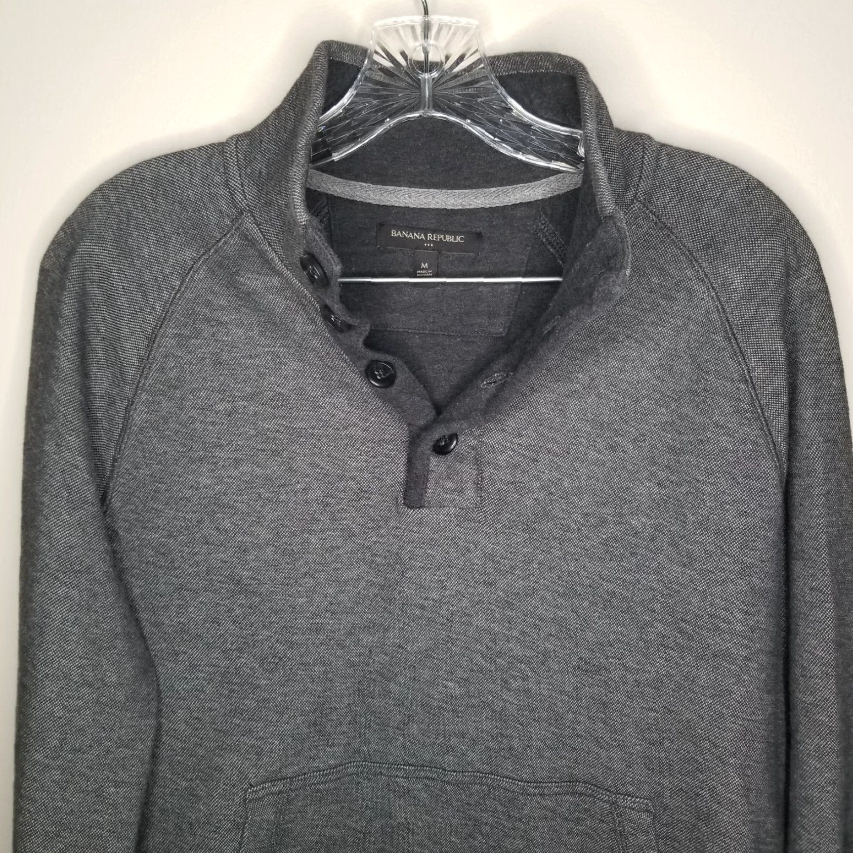 Banana Republic BANANA REPUBLIC Mens Gray Pullover Sweater Long Sleeve Size M Size US M / EU 48-50 / 2 - 2 Thumbnail