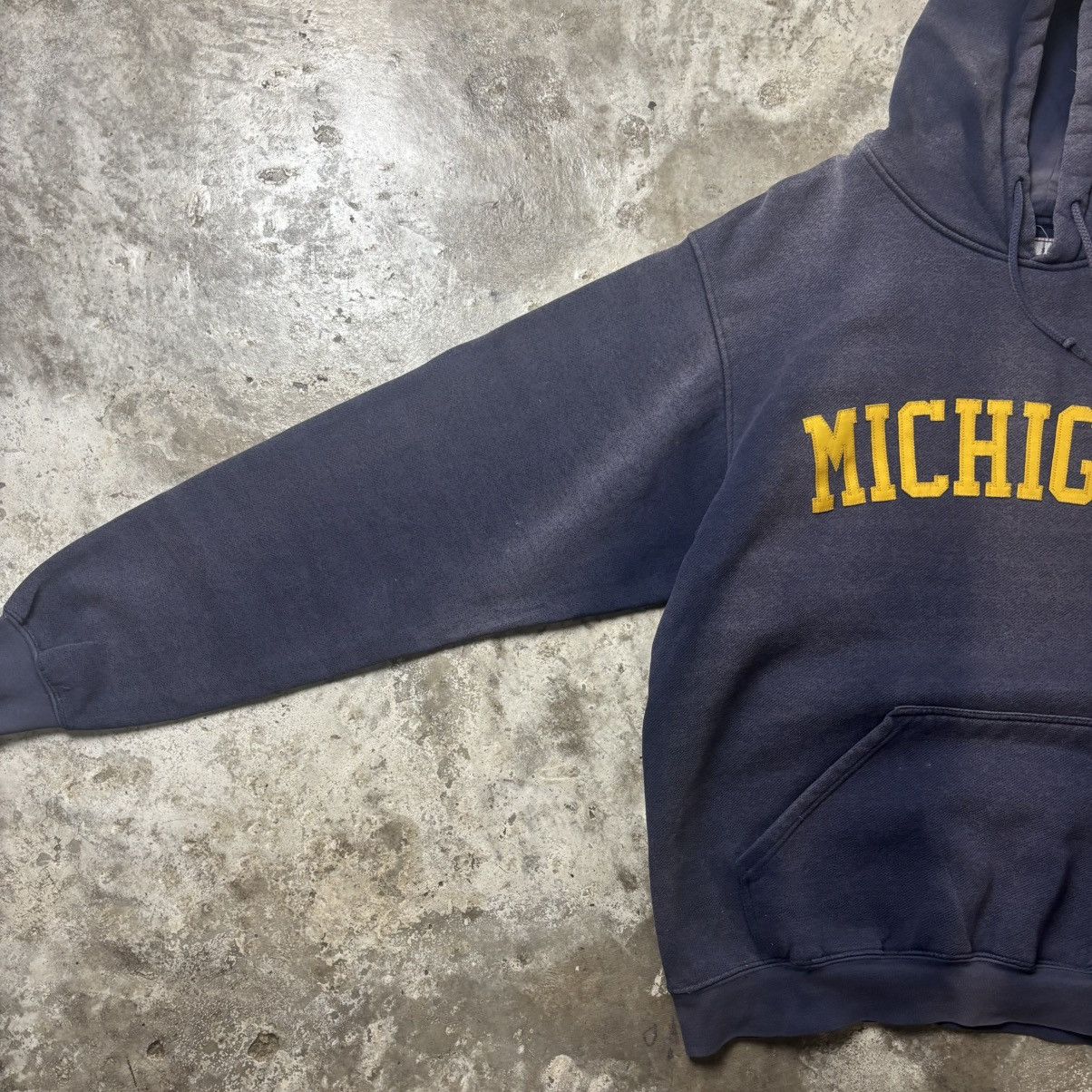Vintage MICHIGAN FADED HOODIE Size US L / EU 52-54 / 3 - 3 Thumbnail