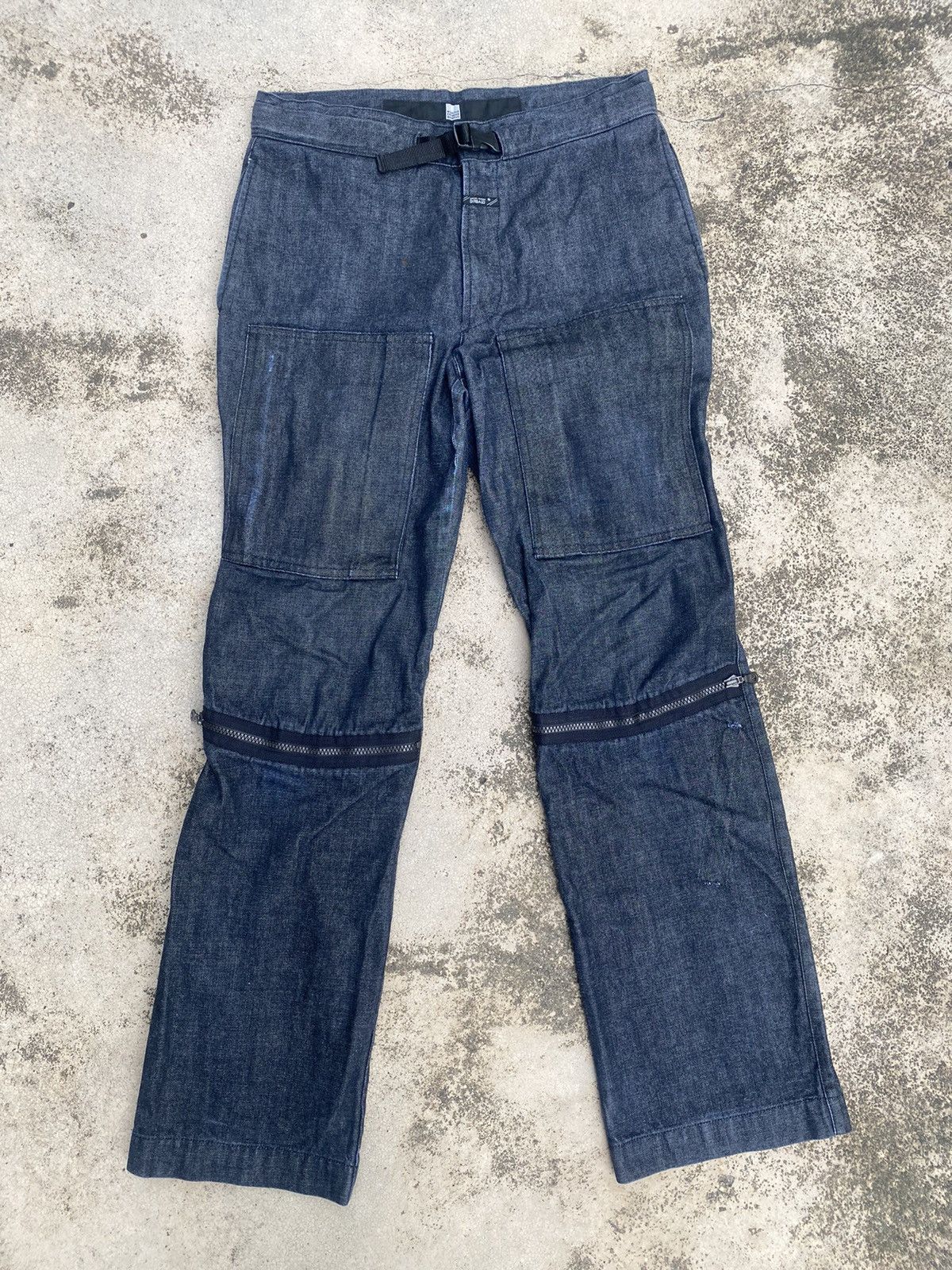Designer × Marithe + Francois Girbaud Marithe Francois Girbaud Big Pockey Zipper Punk Jeans Size US 30 / EU 46 - 1 Thumbnail